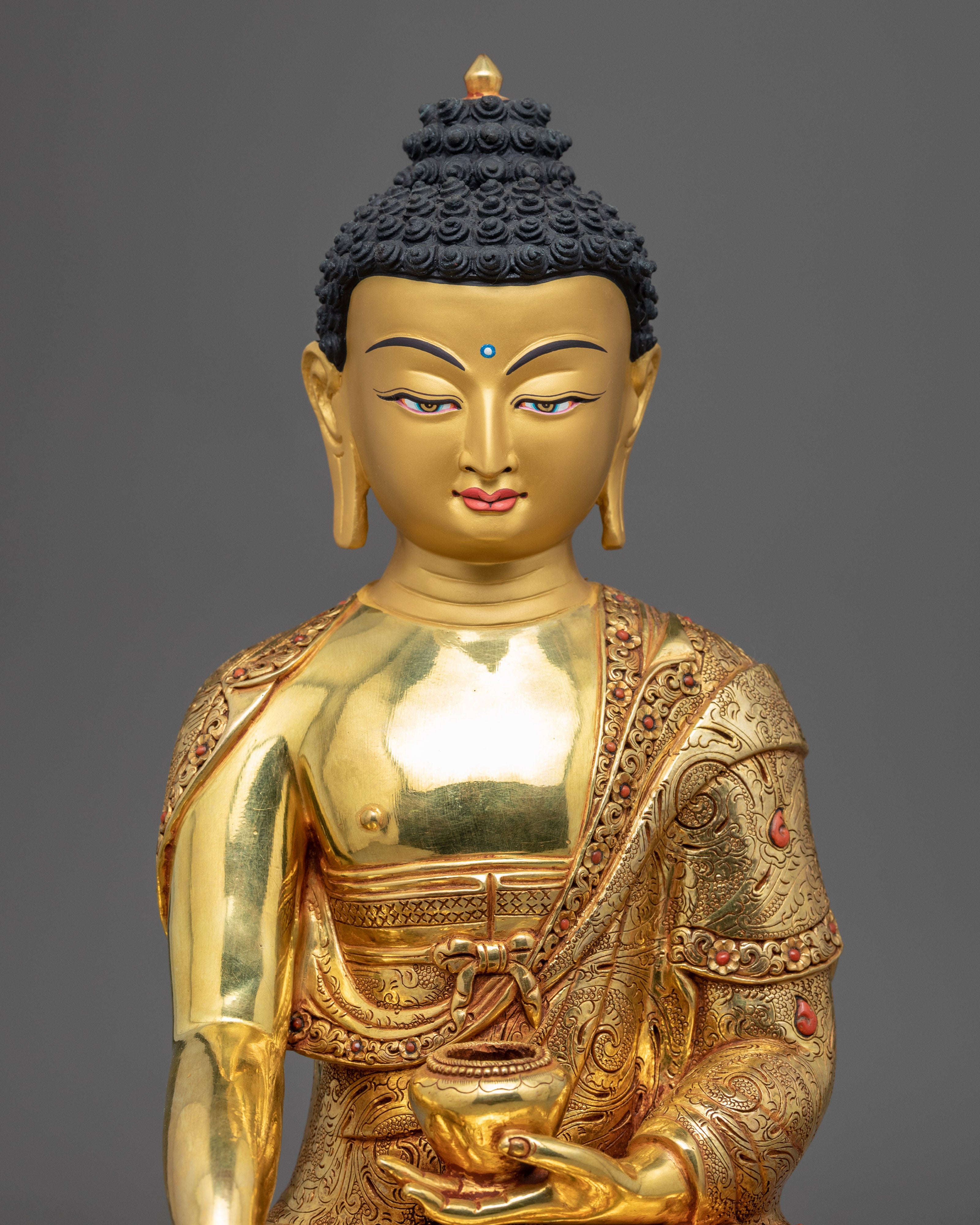 Statue For Buddha Dhyana | Himalayan Golden Statuette