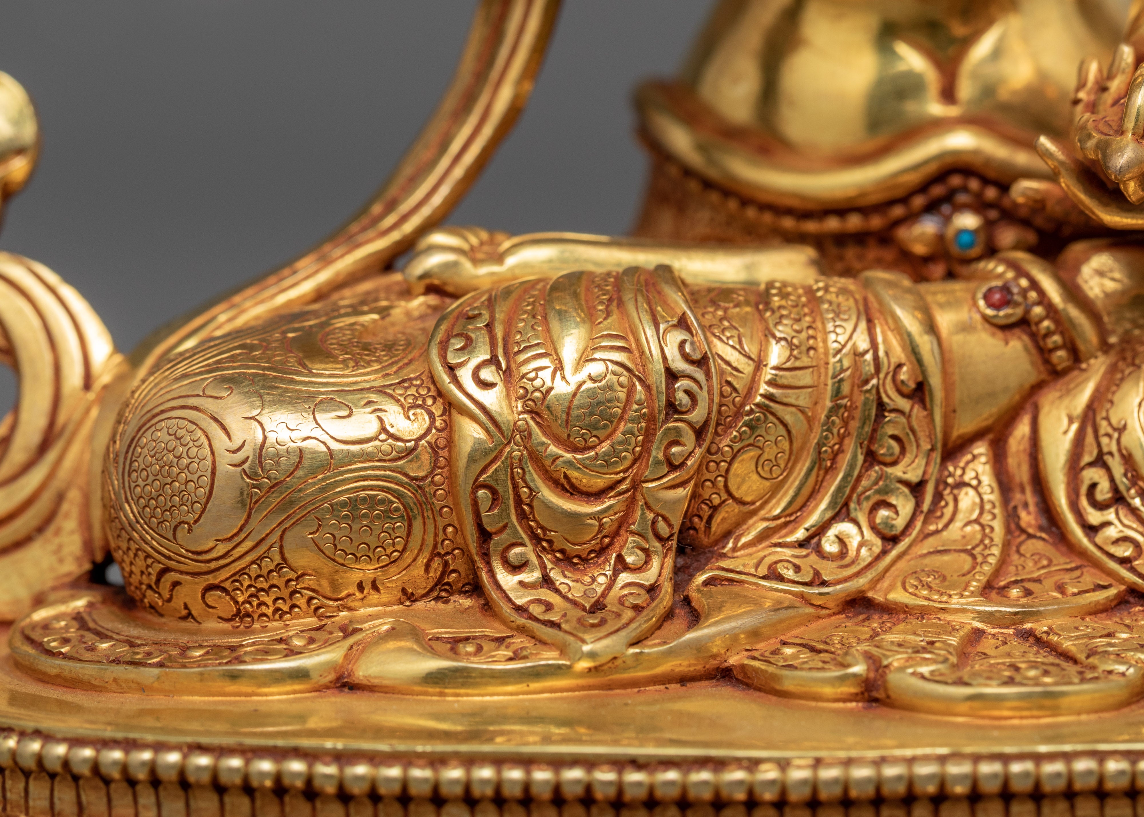 Buddhist Vajrasattva Sculpture | Himalayan-Made Golden Statues