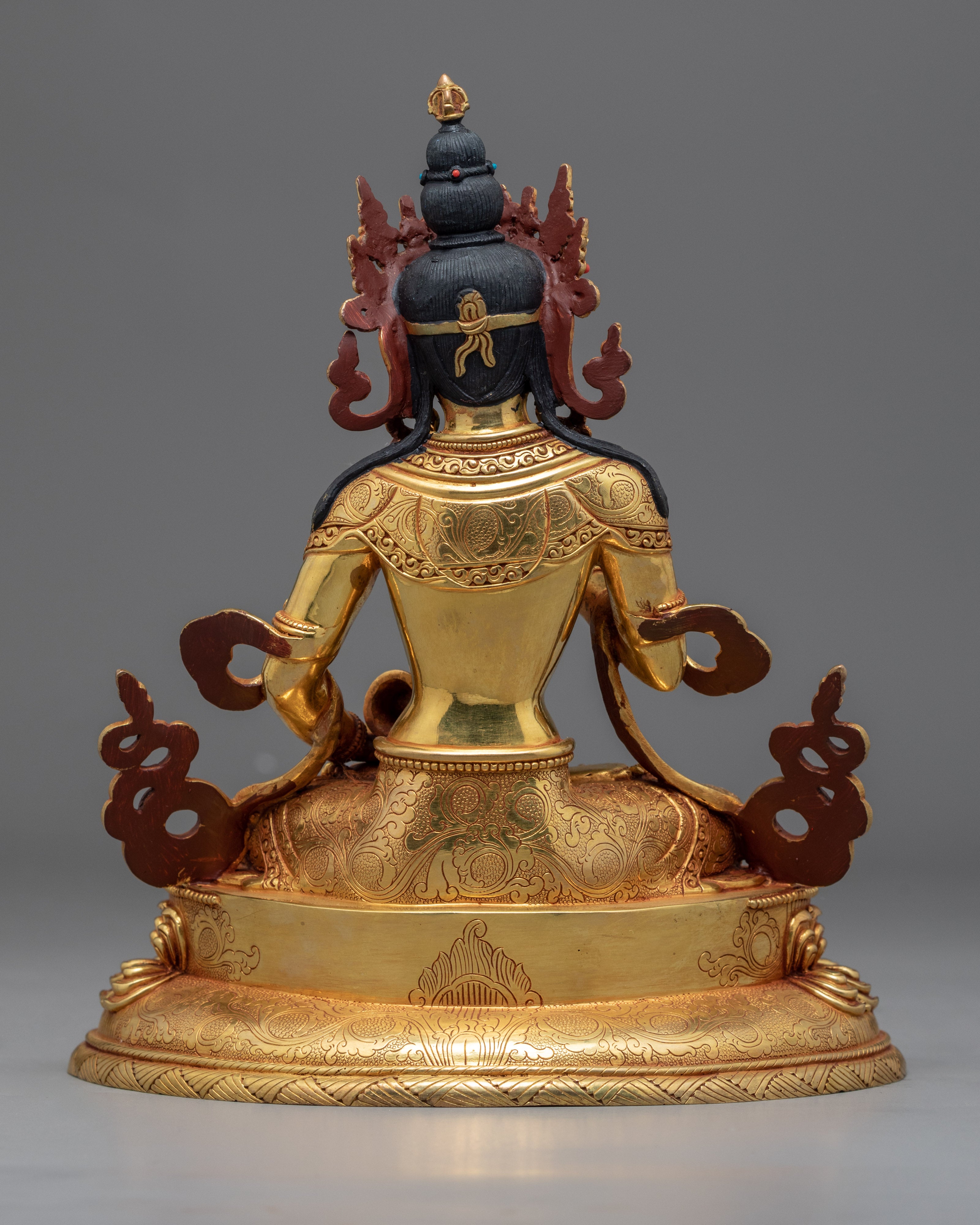 Buddhist Vajrasattva Sculpture | Himalayan-Made Golden Statues