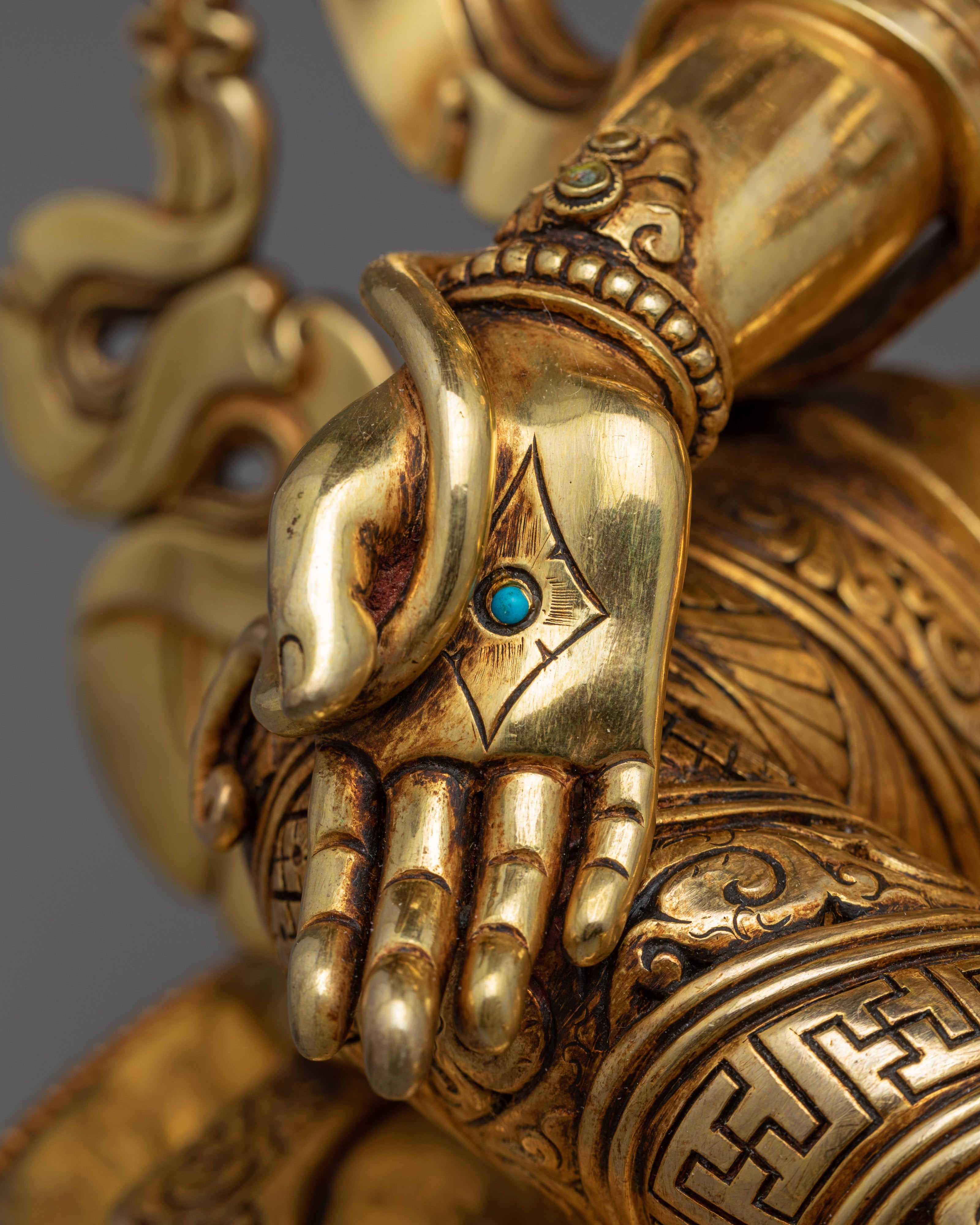 Green Tara Yoga Statue | Handmade Ancient Craftsmanship of Nepal