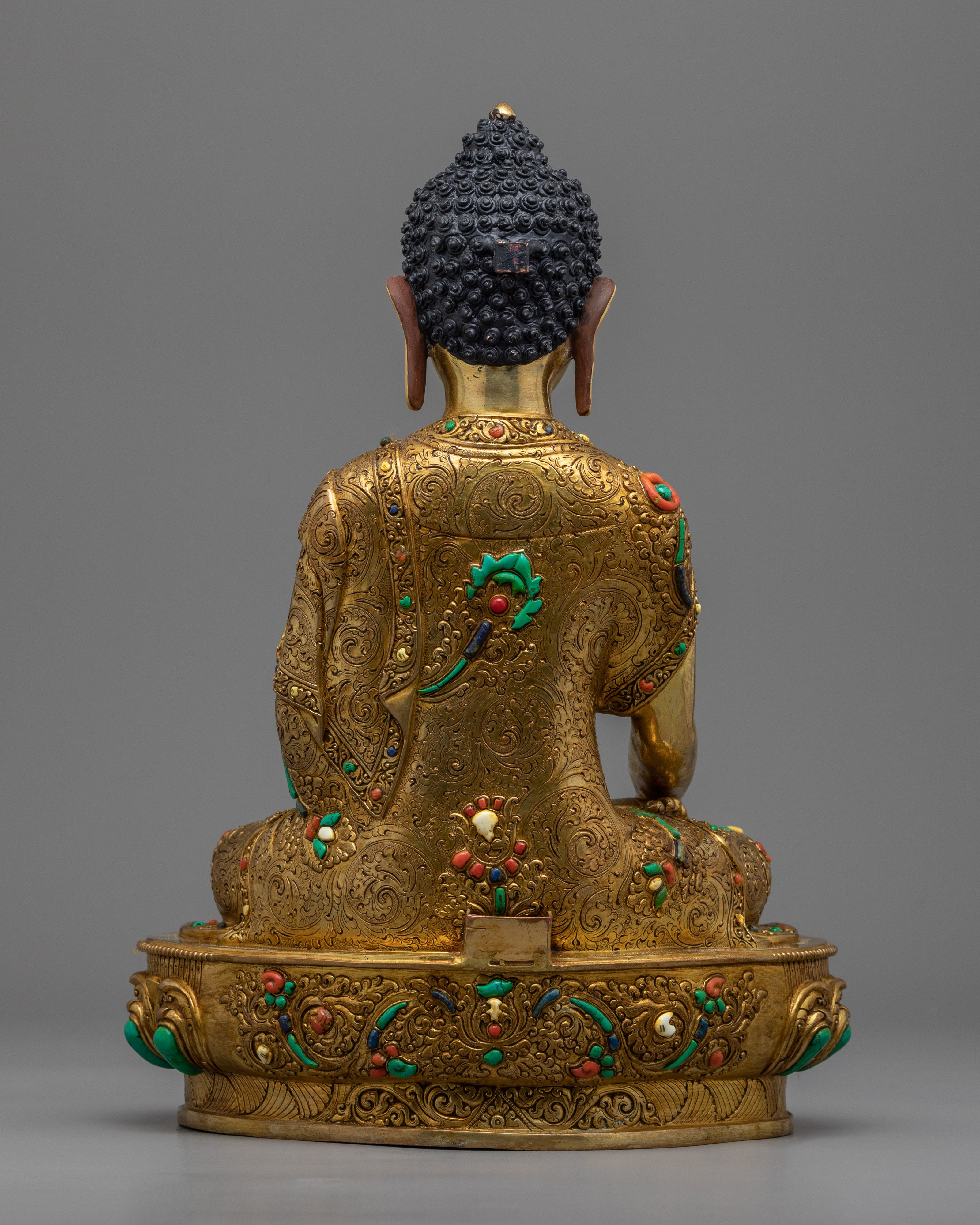 Shakyamuni Buddha Mantra Sculpture | Traditionally handmade Buddhist Statue