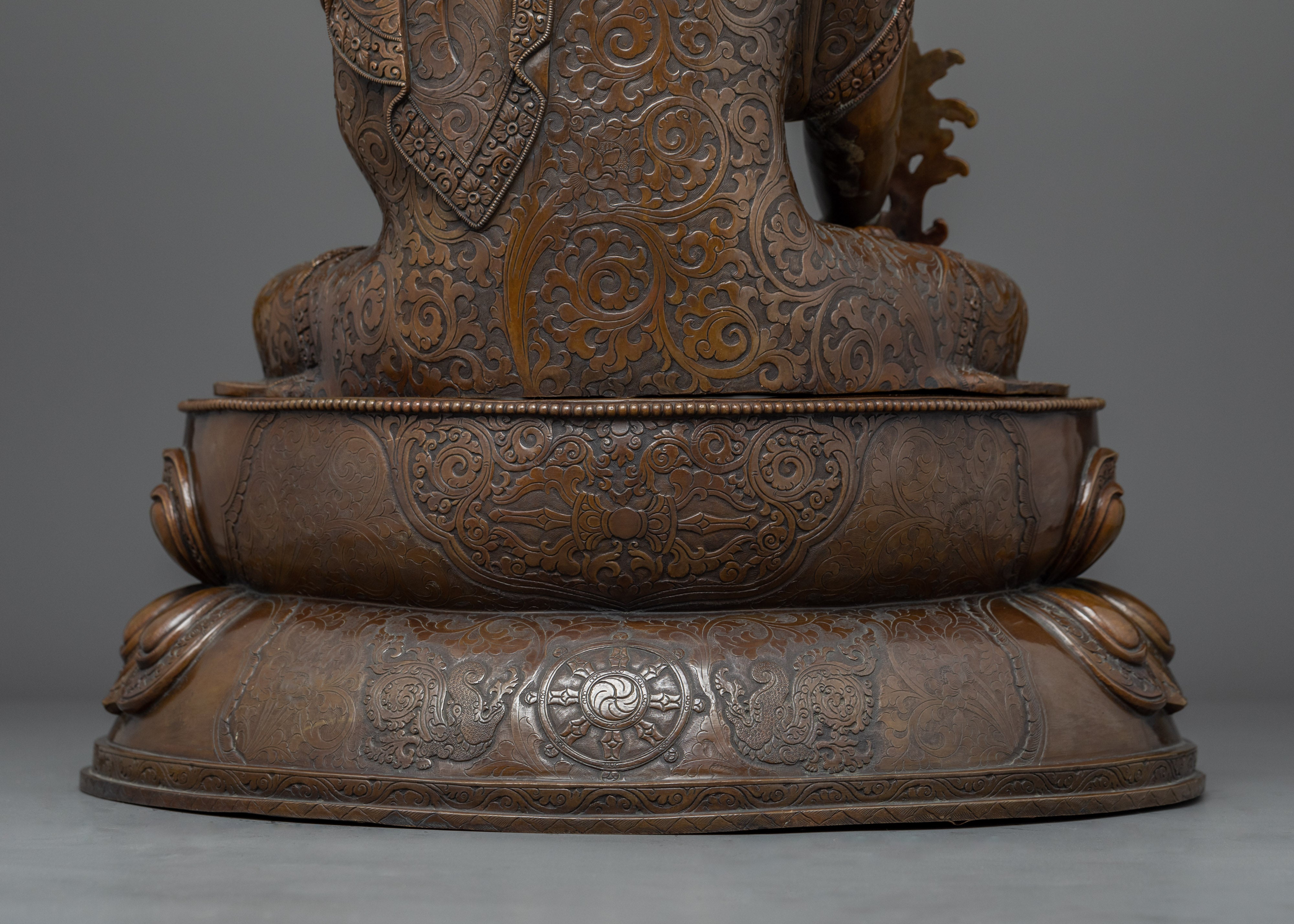 Healing Medicine Buddha Statue | Fully Oxidized Copper Handcrafted Statue