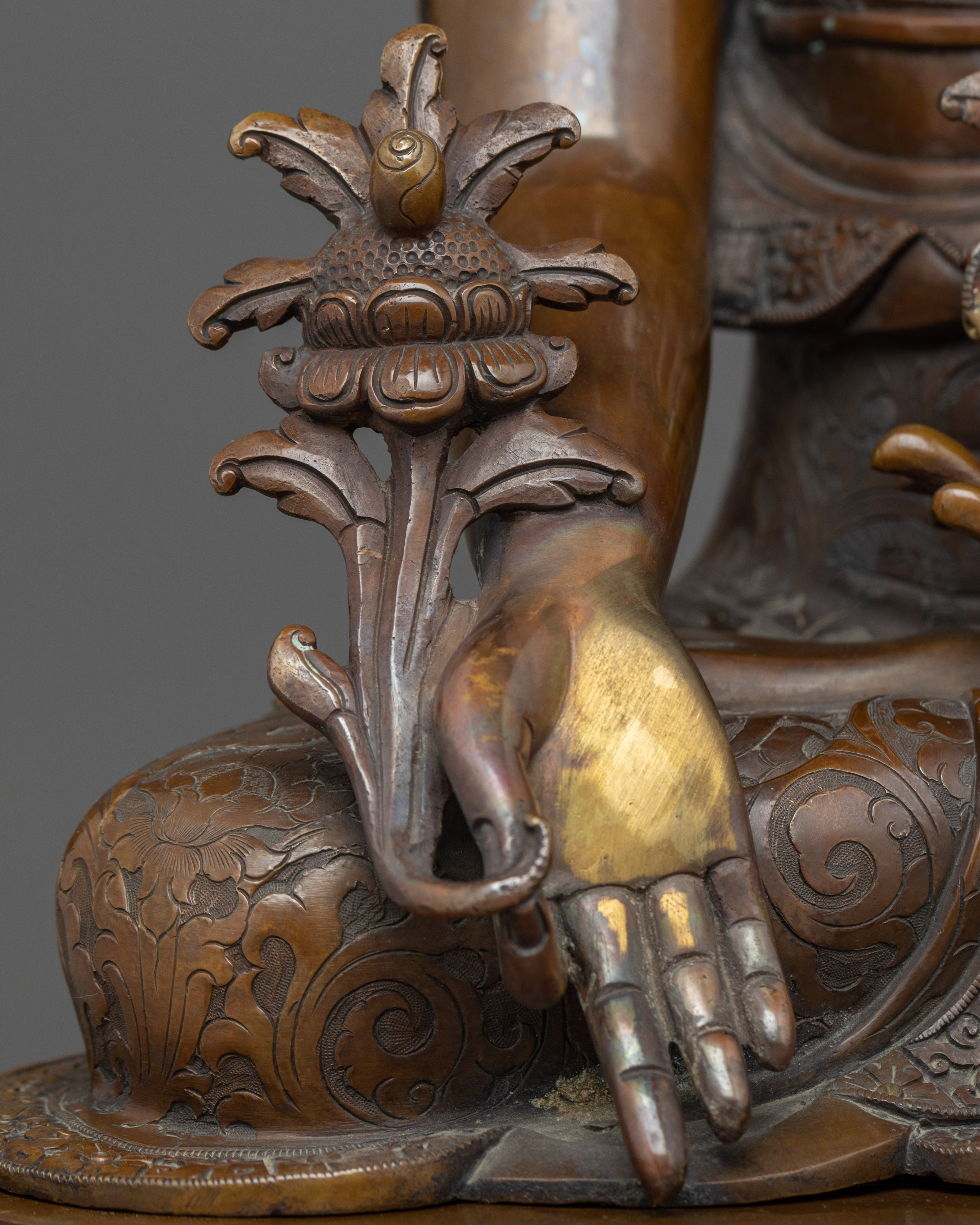 Healing Medicine Buddha Statue | Fully Oxidized Copper Handcrafted Statue