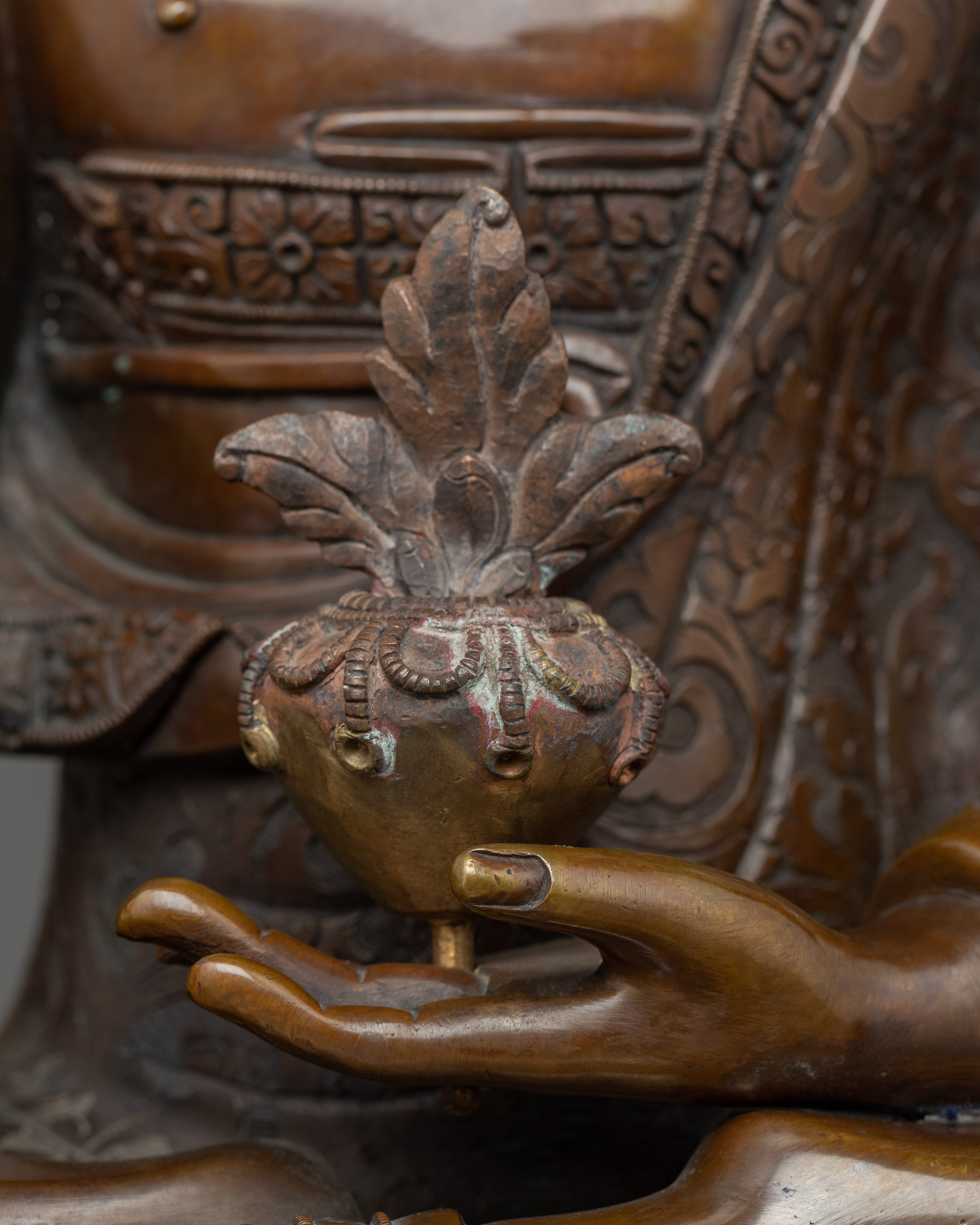 Healing Medicine Buddha Statue | Fully Oxidized Copper Handcrafted Statue