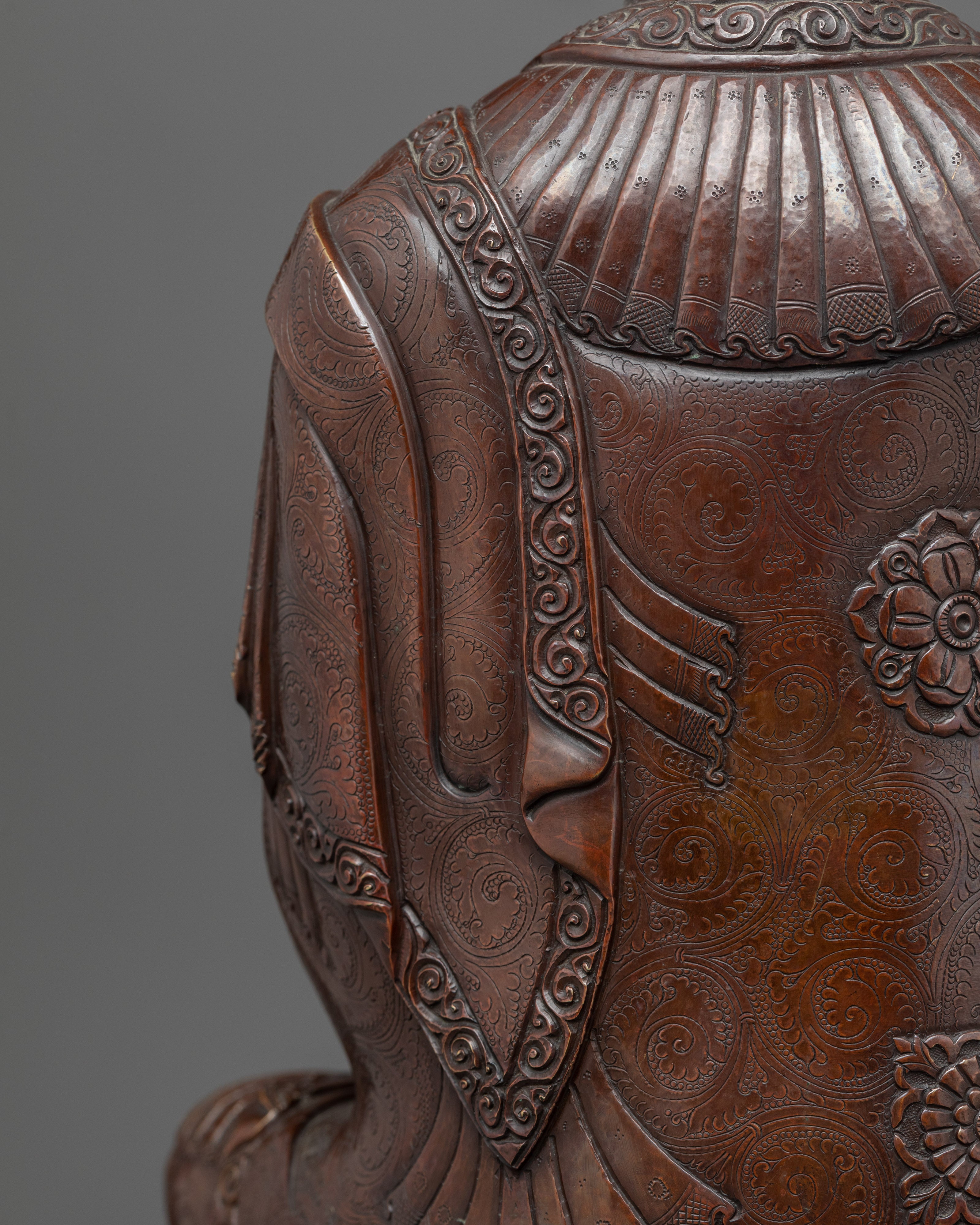 Fasting Buddha Shakyamuni Sculpture | Traditional Buddhist Statue