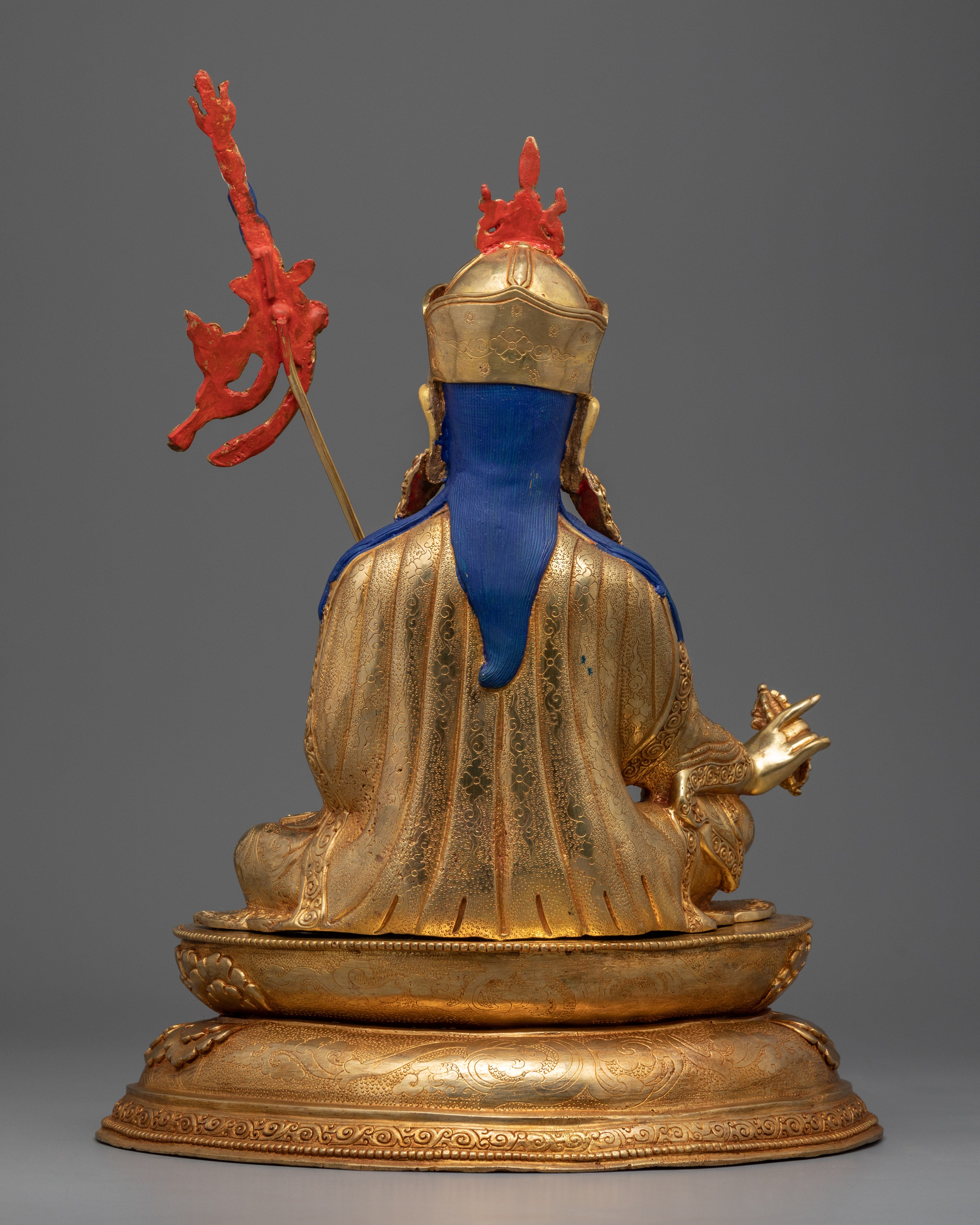 Tibetan Guru Rinpoche Statue | Buddhist Master Padmasambhava Art