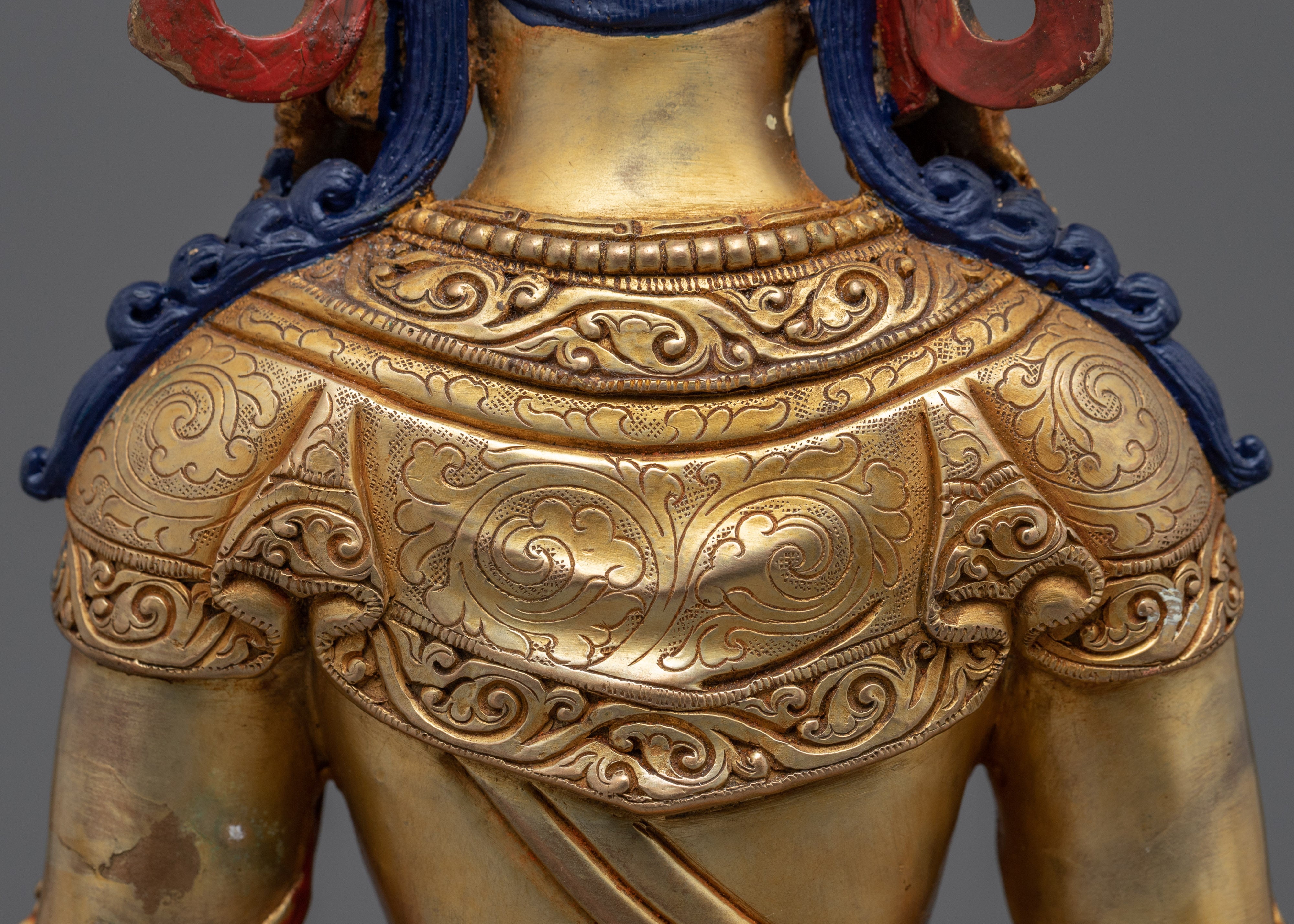 Amitayus Long Life Sutra  | Hand-Carved Celestial Buddha Statue For Practitioner