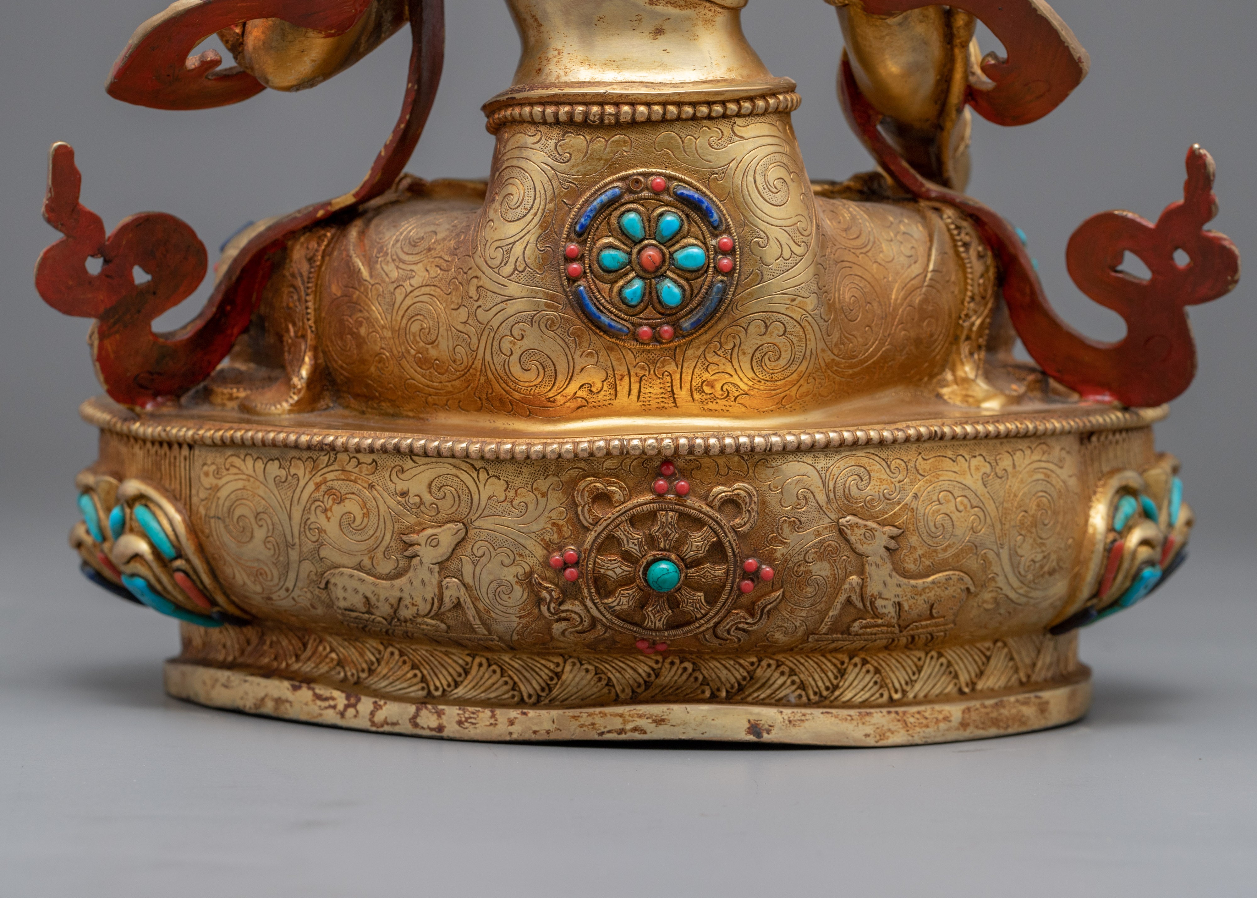 White Tara, Deity of Prosperity Sculpture | Hand-Carved Buddhist Statue