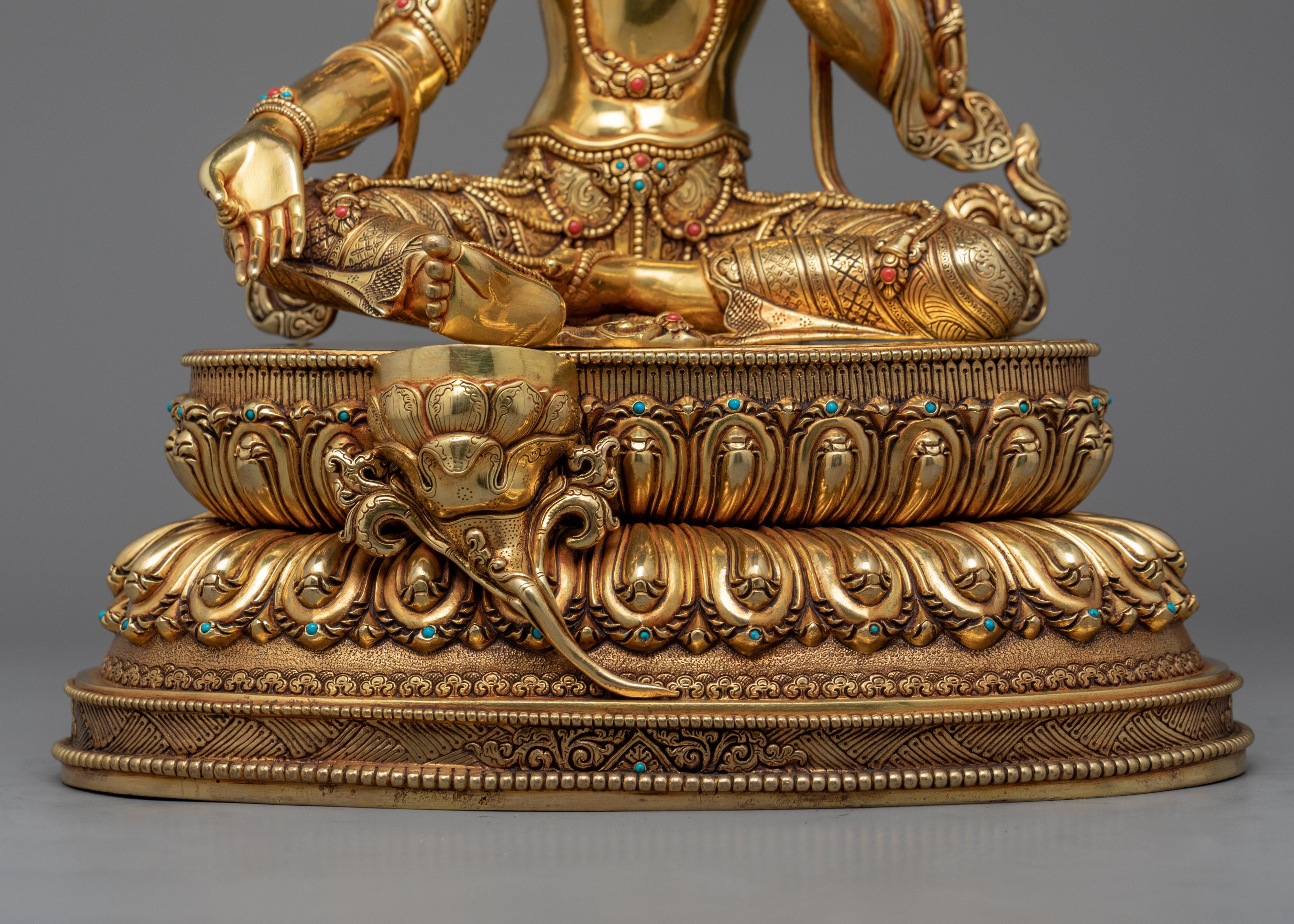 Green Tara Image Statue | Female Buddha Sculpture