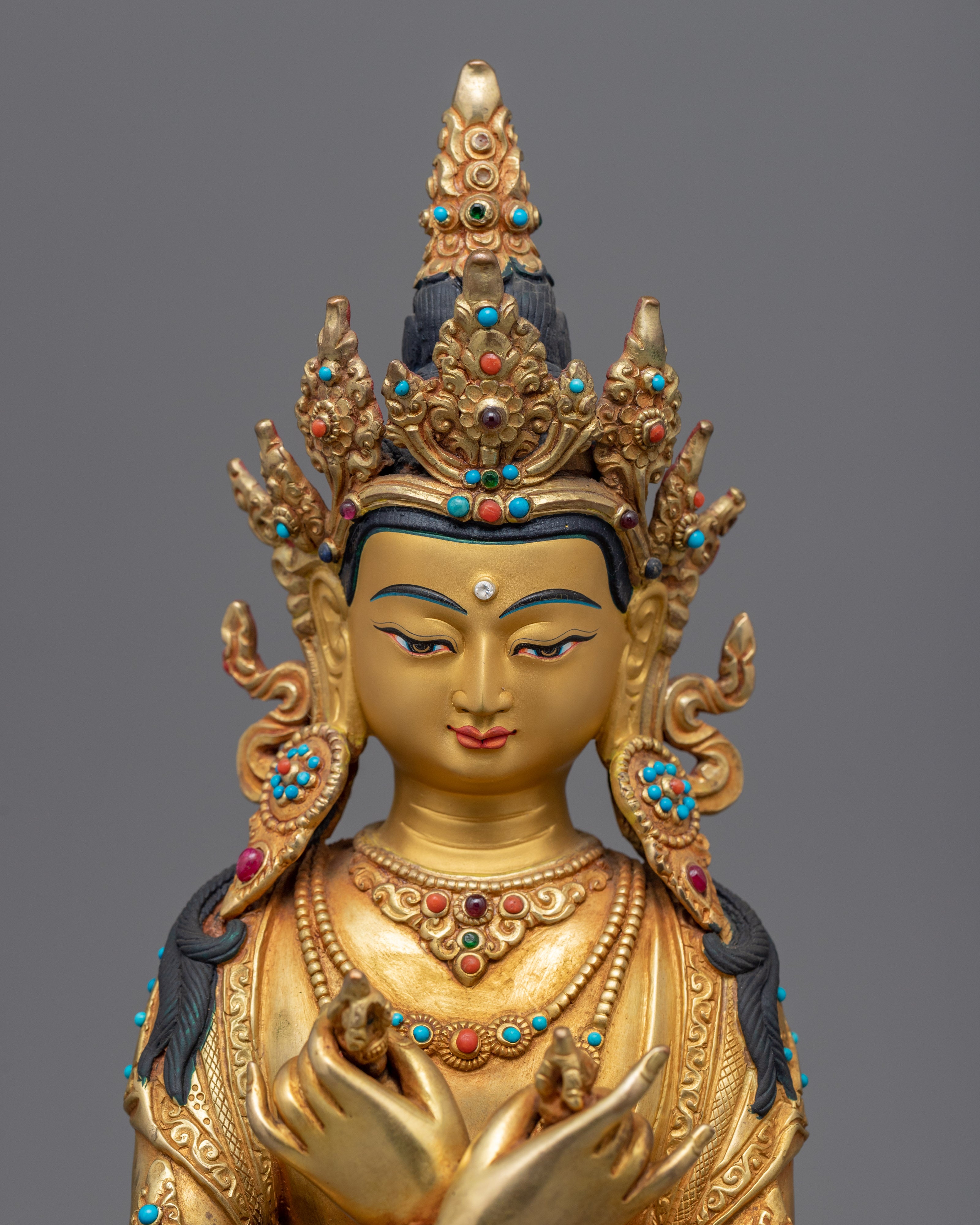Hand Crafted Vajradhara Dorje Chang Statue | Buddhist Statue for Rituals & Meditation