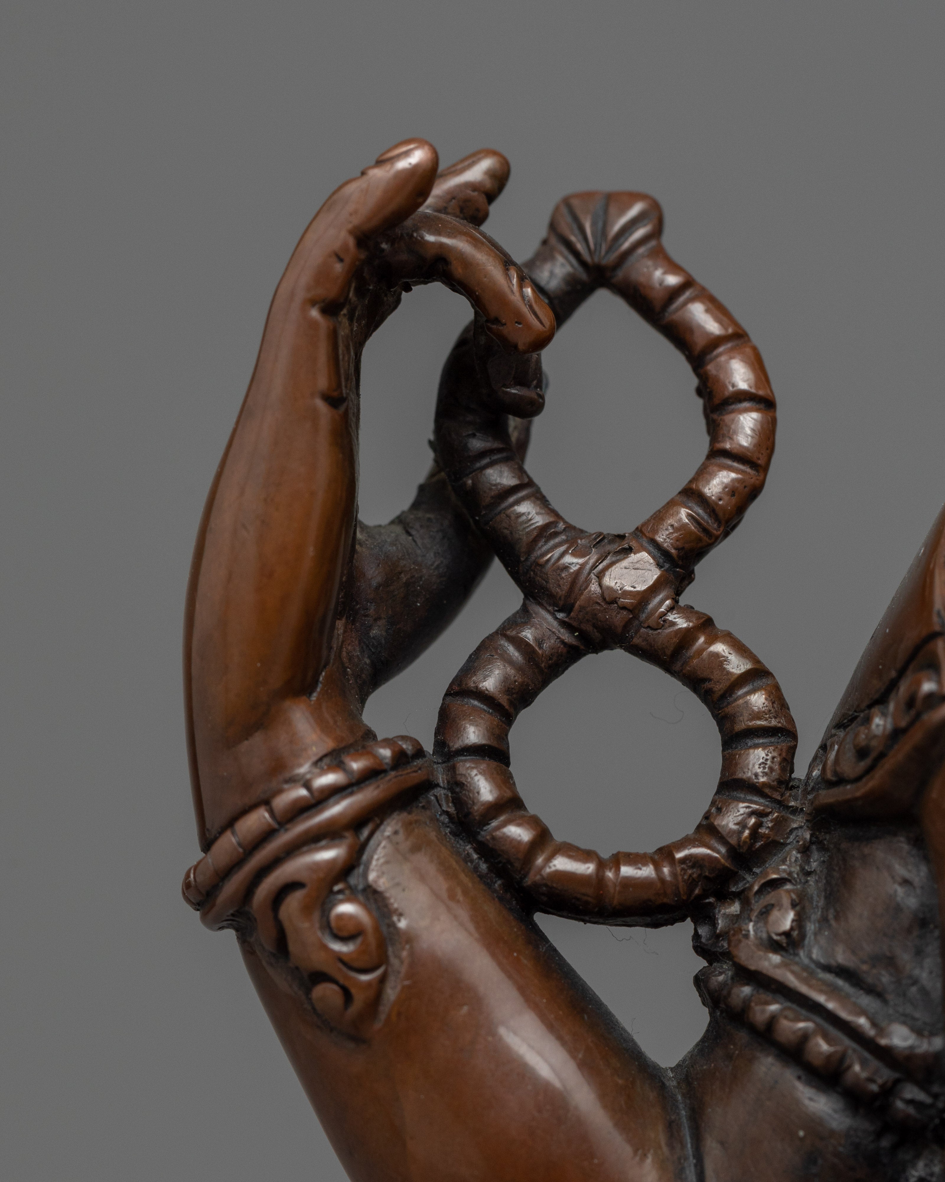 Chenrezig Copper Statue | Hand-Crafted Traditional Artwork of Nepal