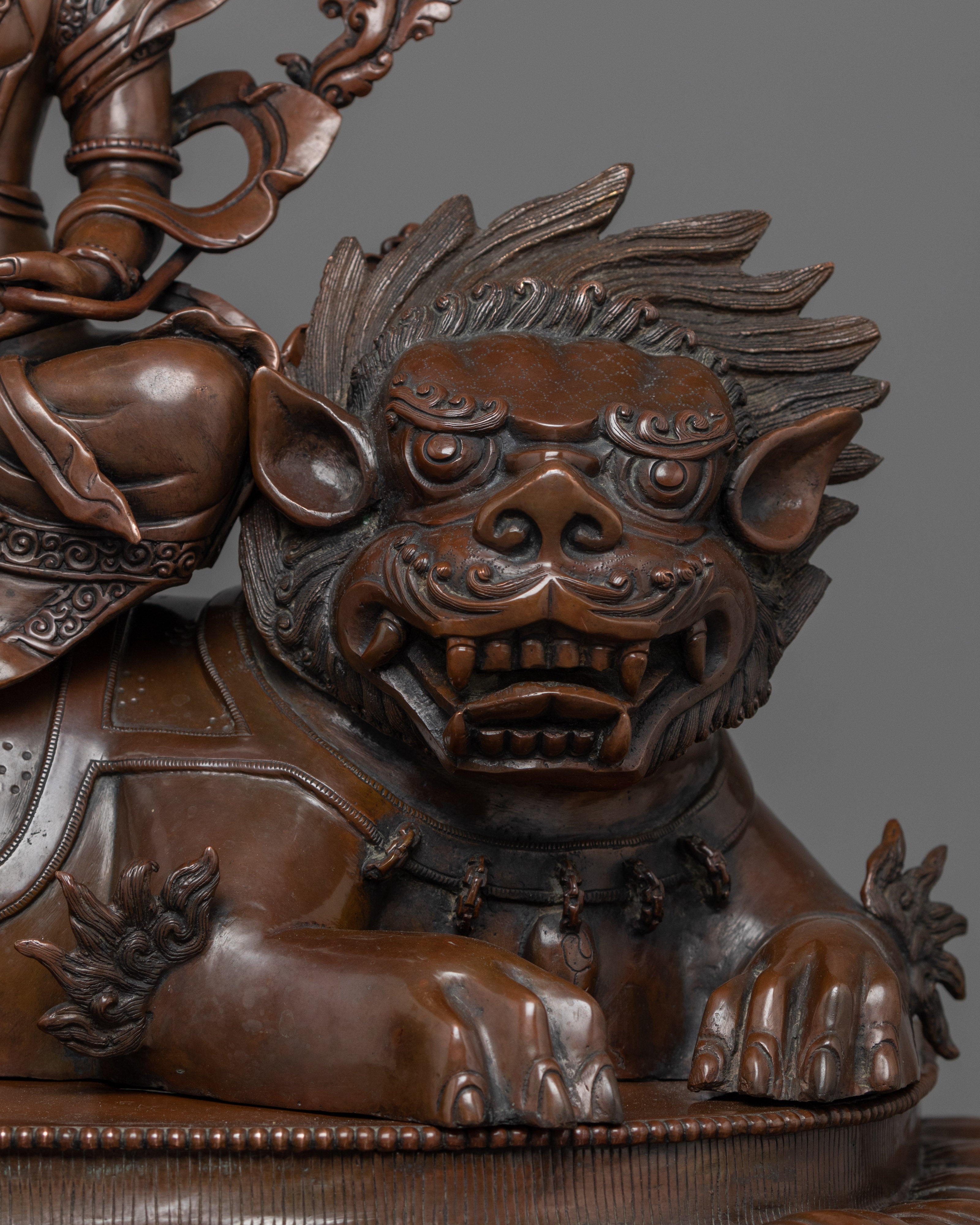 Oxidized Buddhist Art Chenrezig Statue | Handmade Fine Artwork of Nepal