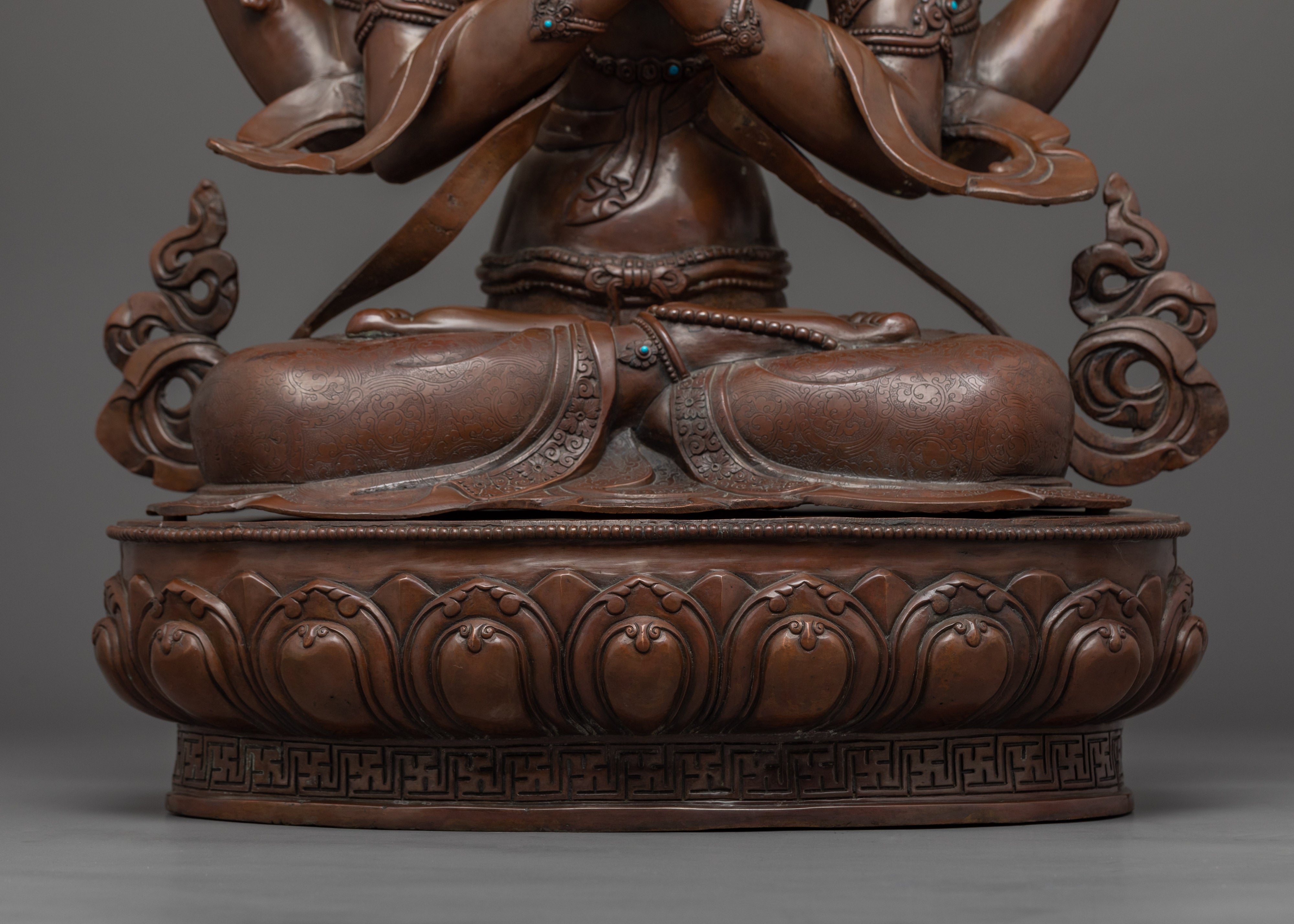 Statue of Chenrezig | Handmade Copper Sculpture of avalokiteshvara