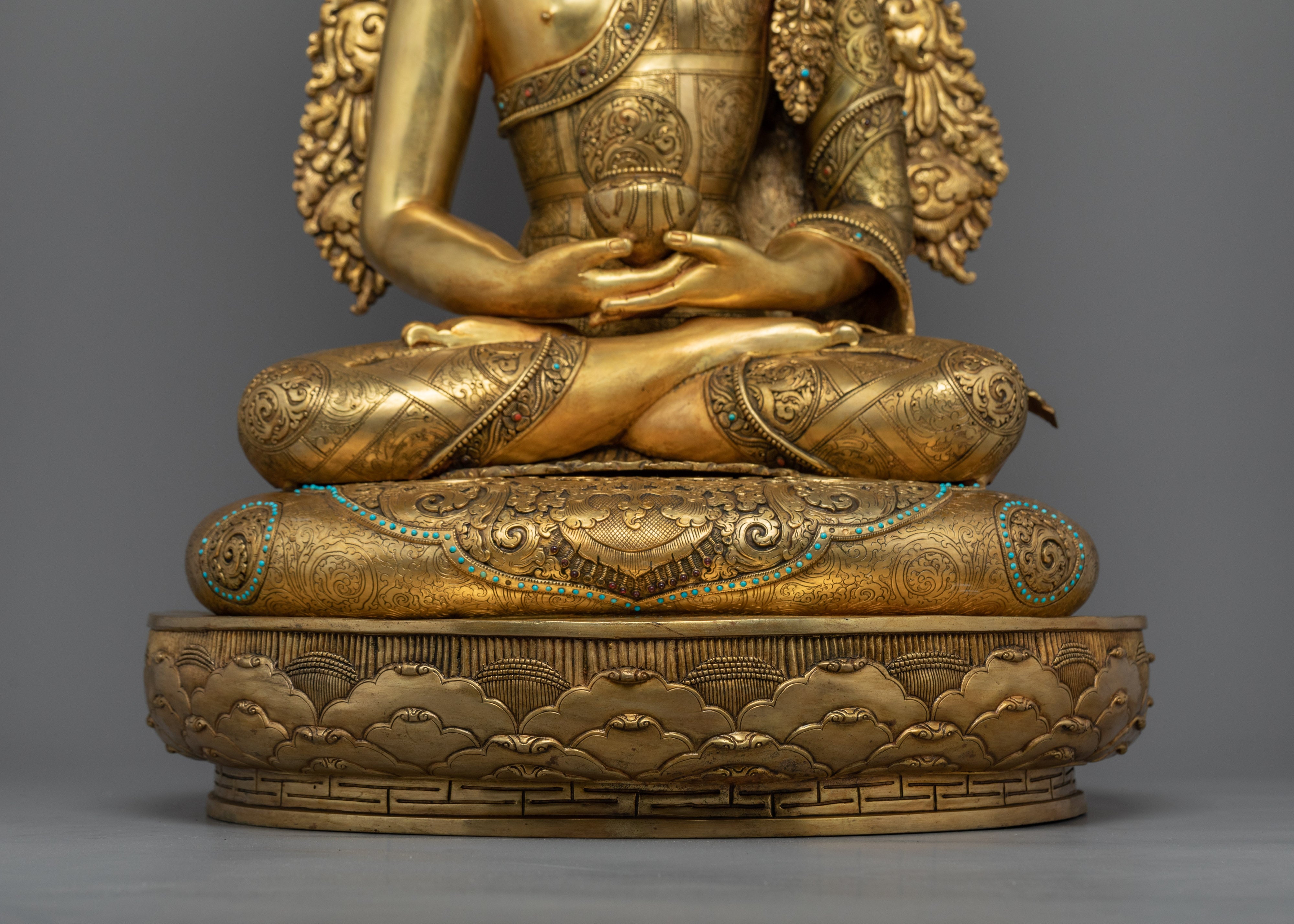 Amitabha Buddha Chant Practice Statue | Hand-Carved Buddhist Statues