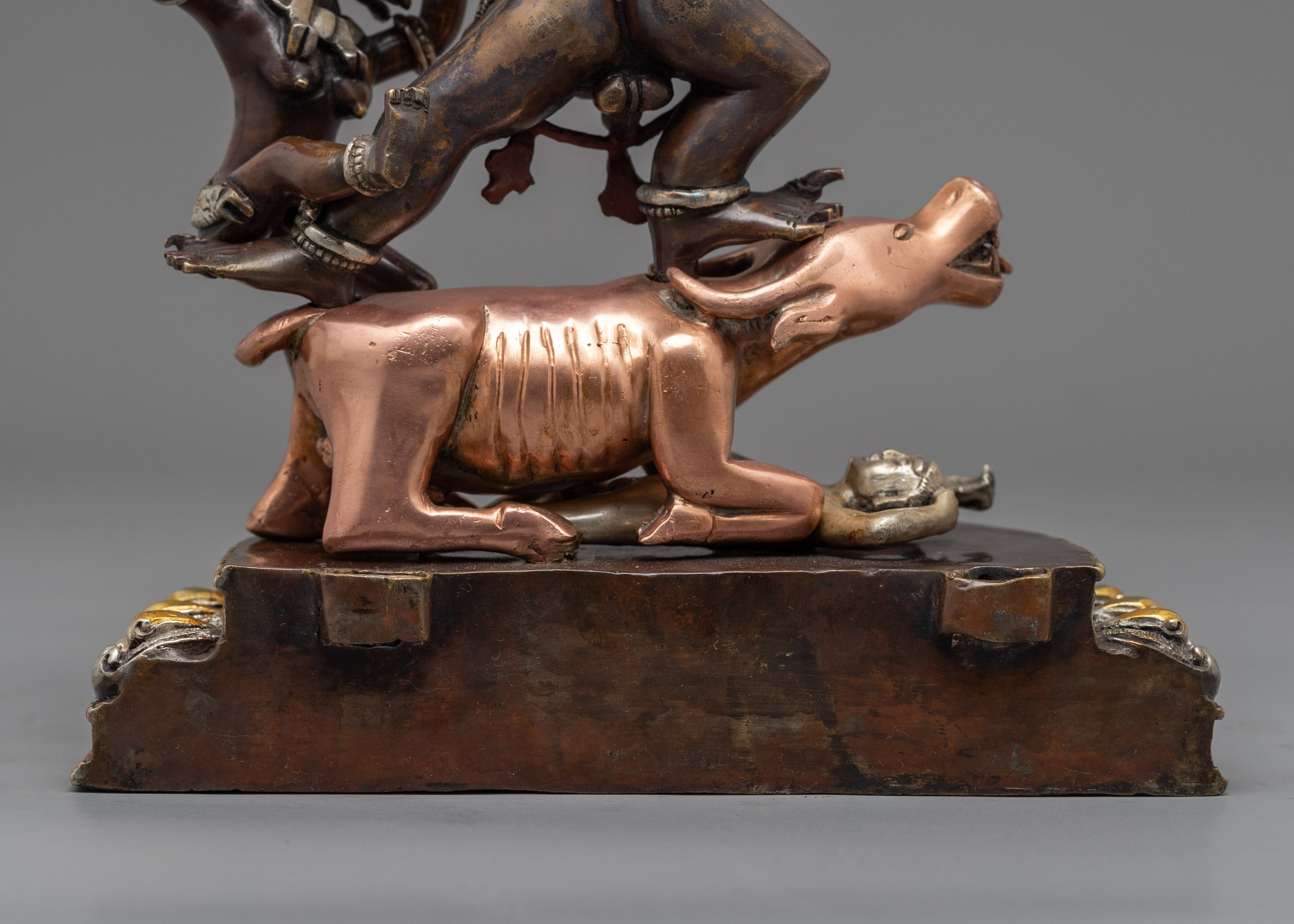 Hand-Carved Statue Yamantaka Deity | Buddhist Wrathful Deity Statue