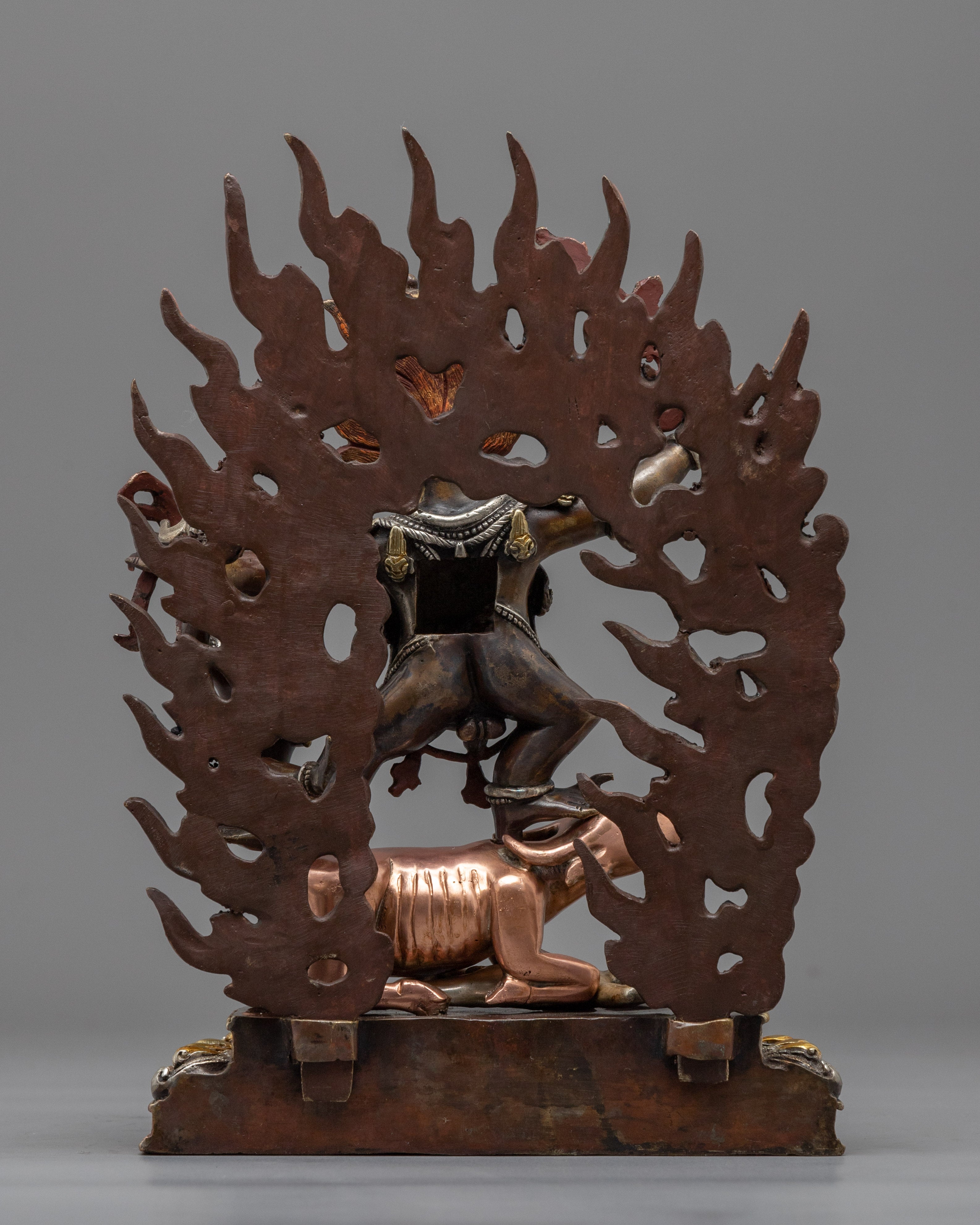 Hand-Carved Statue Yamantaka Deity | Buddhist Wrathful Deity Statue