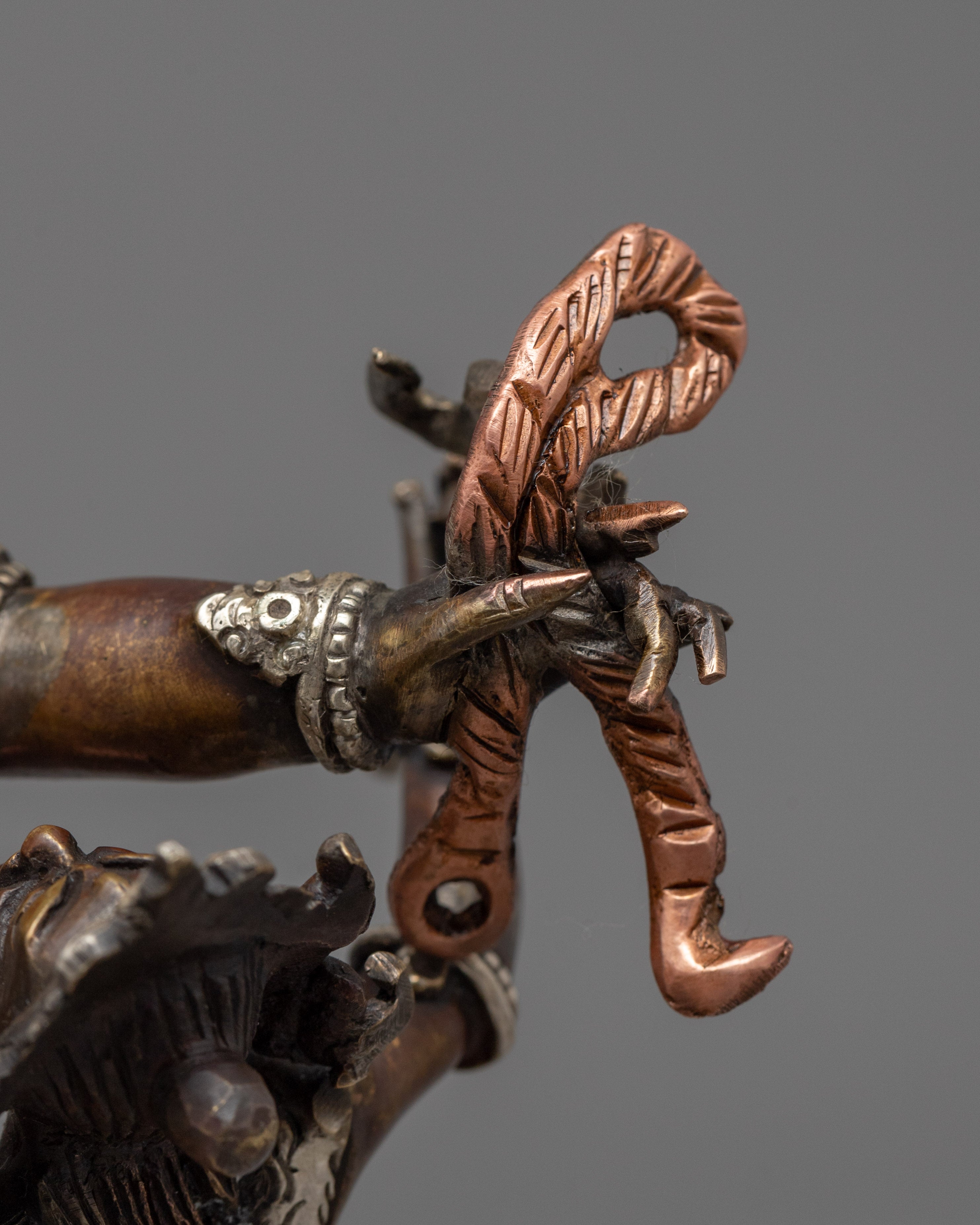 Hand-Carved Statue Yamantaka Deity | Buddhist Wrathful Deity Statue