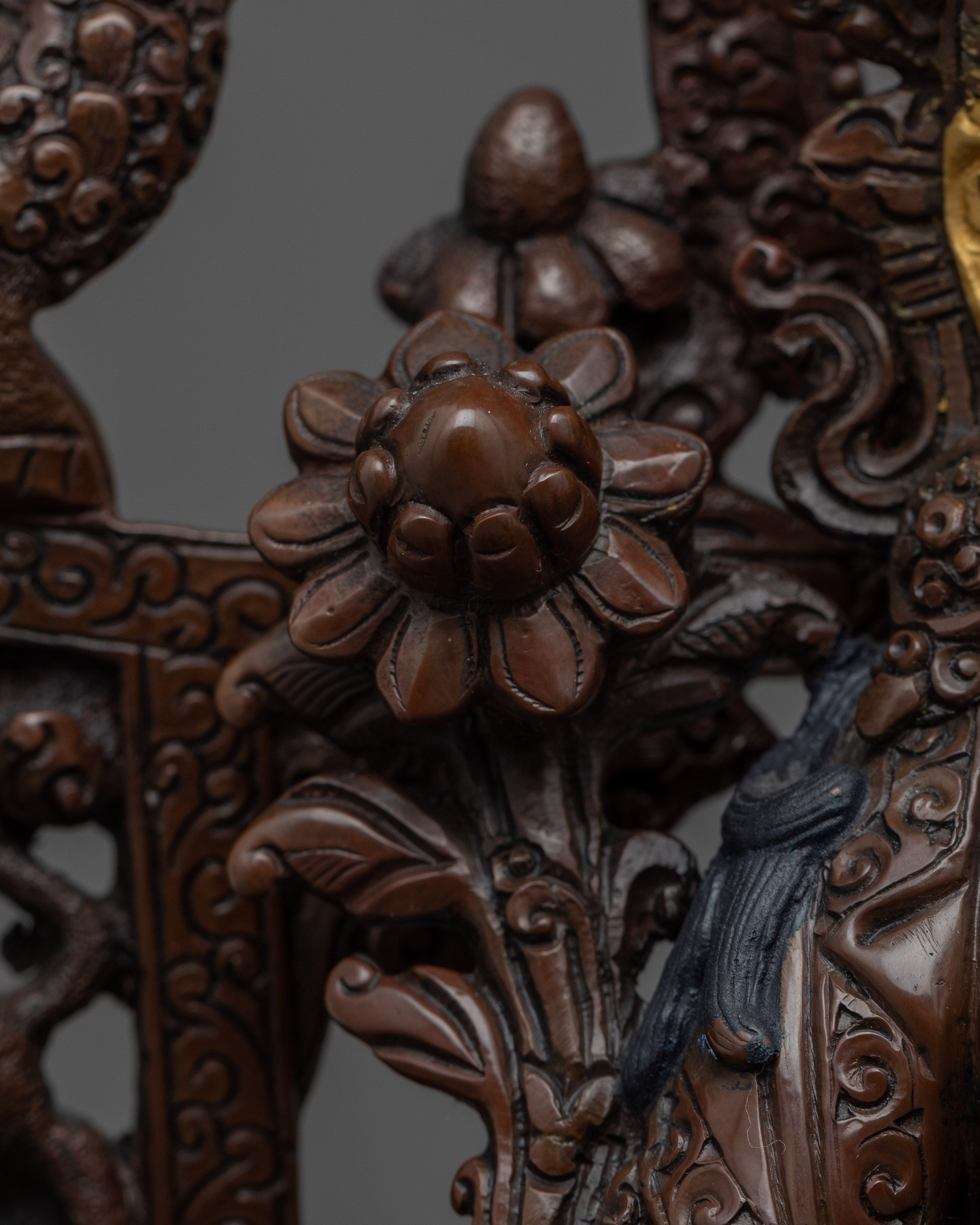 Green Tara, Bodhisattva of Compassion Statue | Oxidized Copper Buddhist Statue