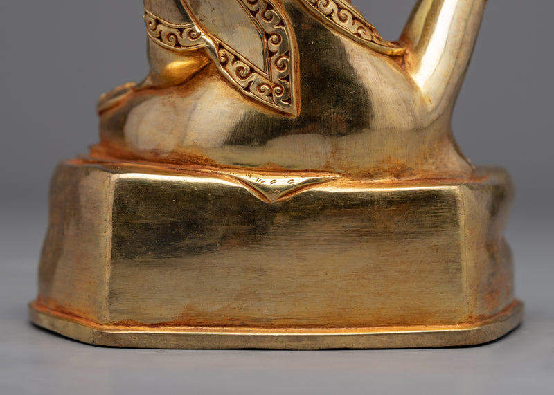 Milarepa Guru Yoga Practice Statue | Hand-Carved Tibetan Yogi, Milarepa, Statue
