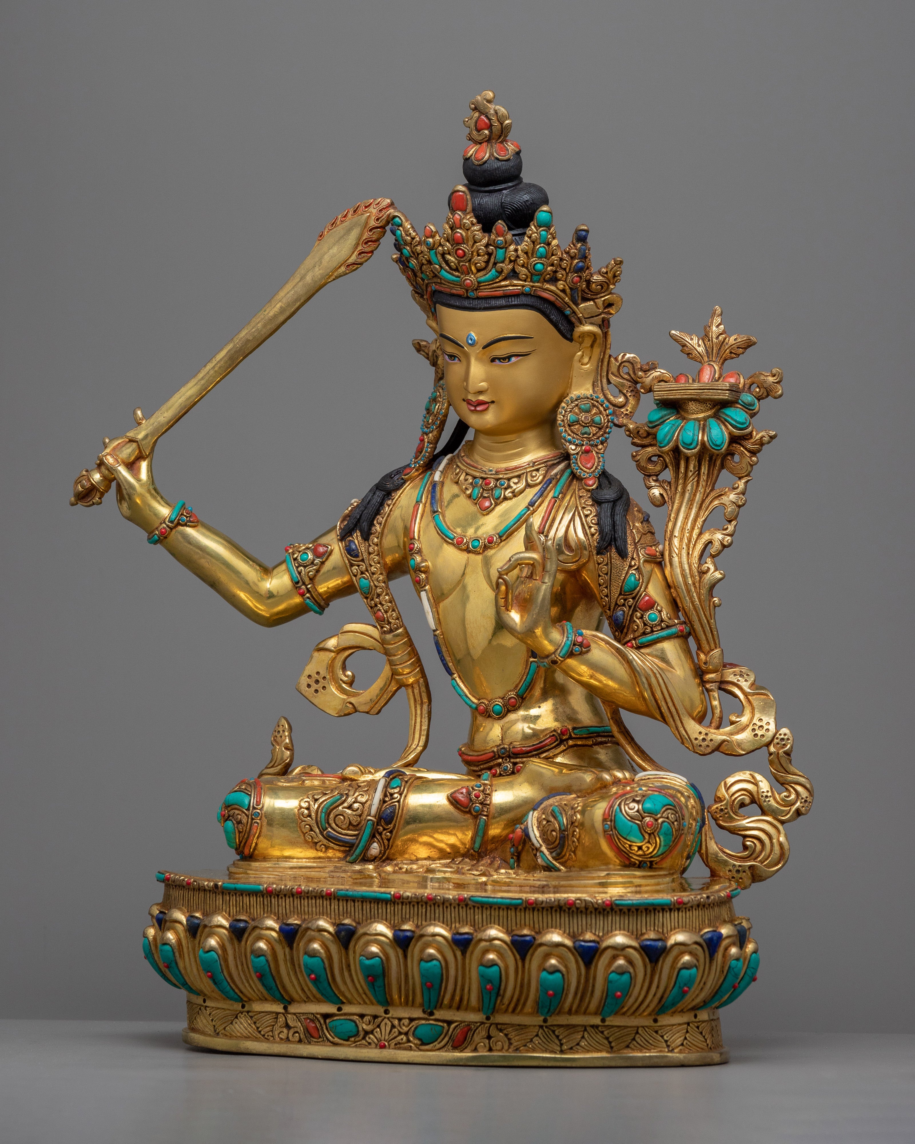 Buddha To Be, Manjushri Statue | Bodhisattva of Wisdom Statue