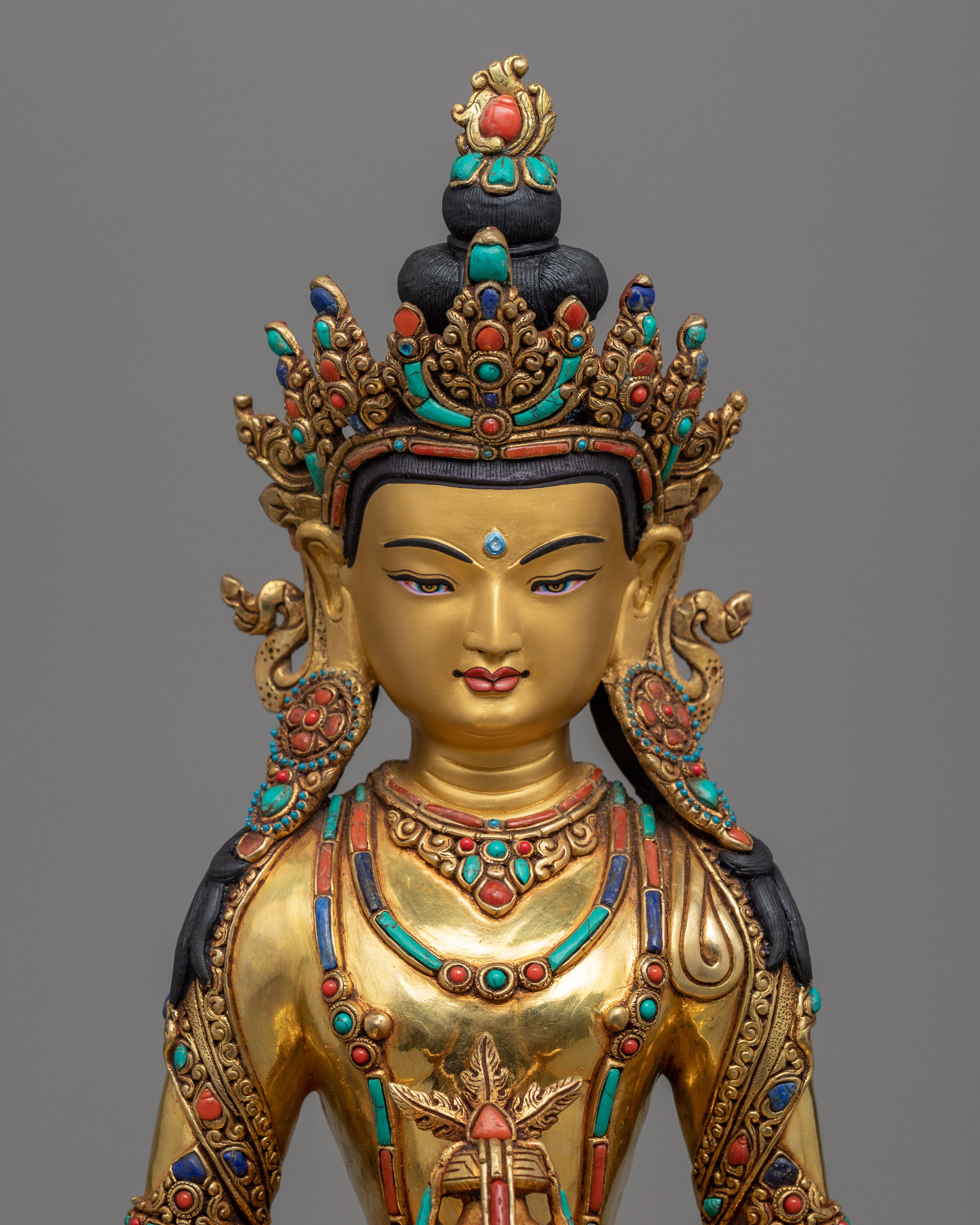 Amitayus of Pure Land Buddhism Meditation Practice Statue | Himalayan Buddhist Statue
