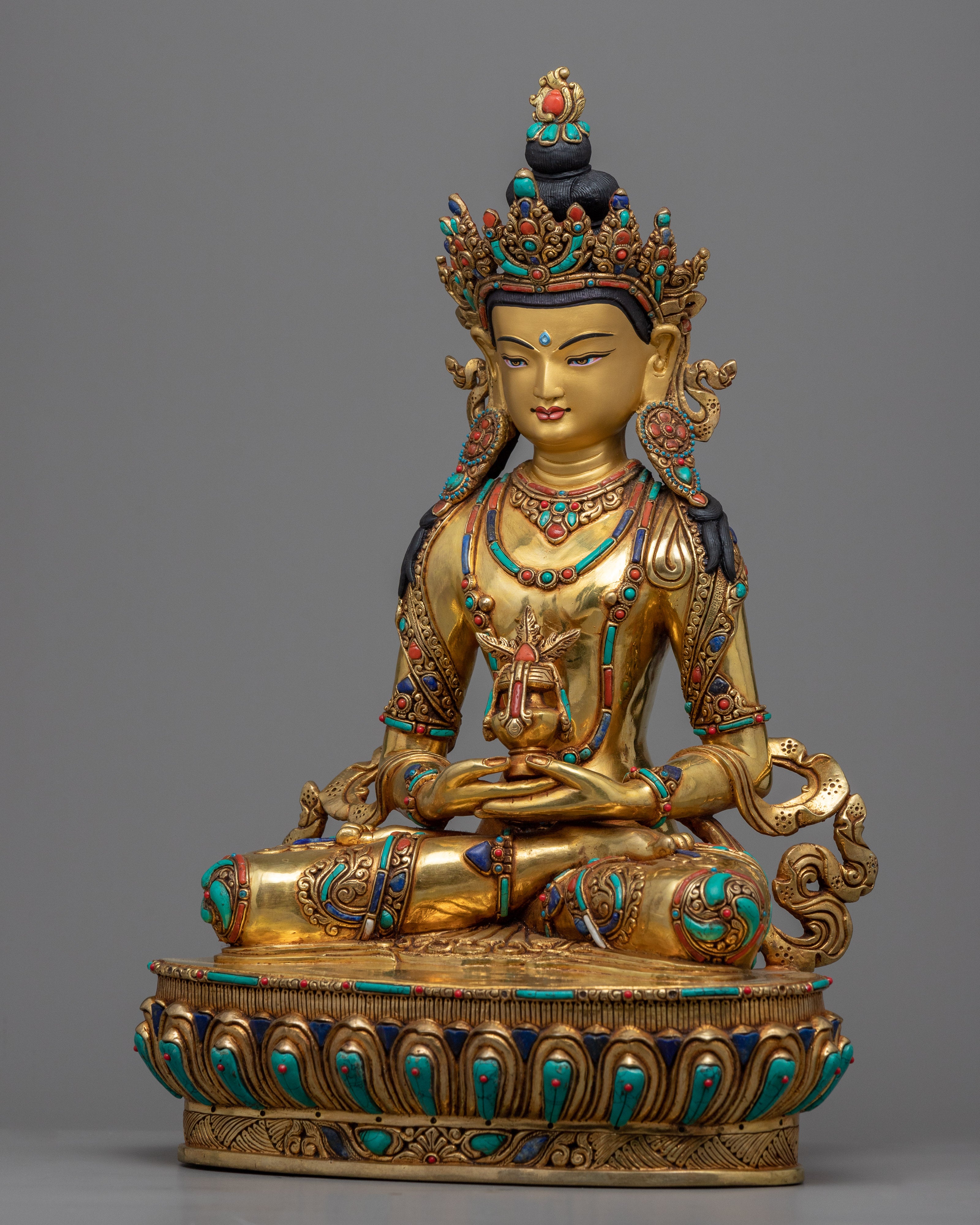 Amitayus of Pure Land Buddhism Meditation Practice Statue | Himalayan Buddhist Statue