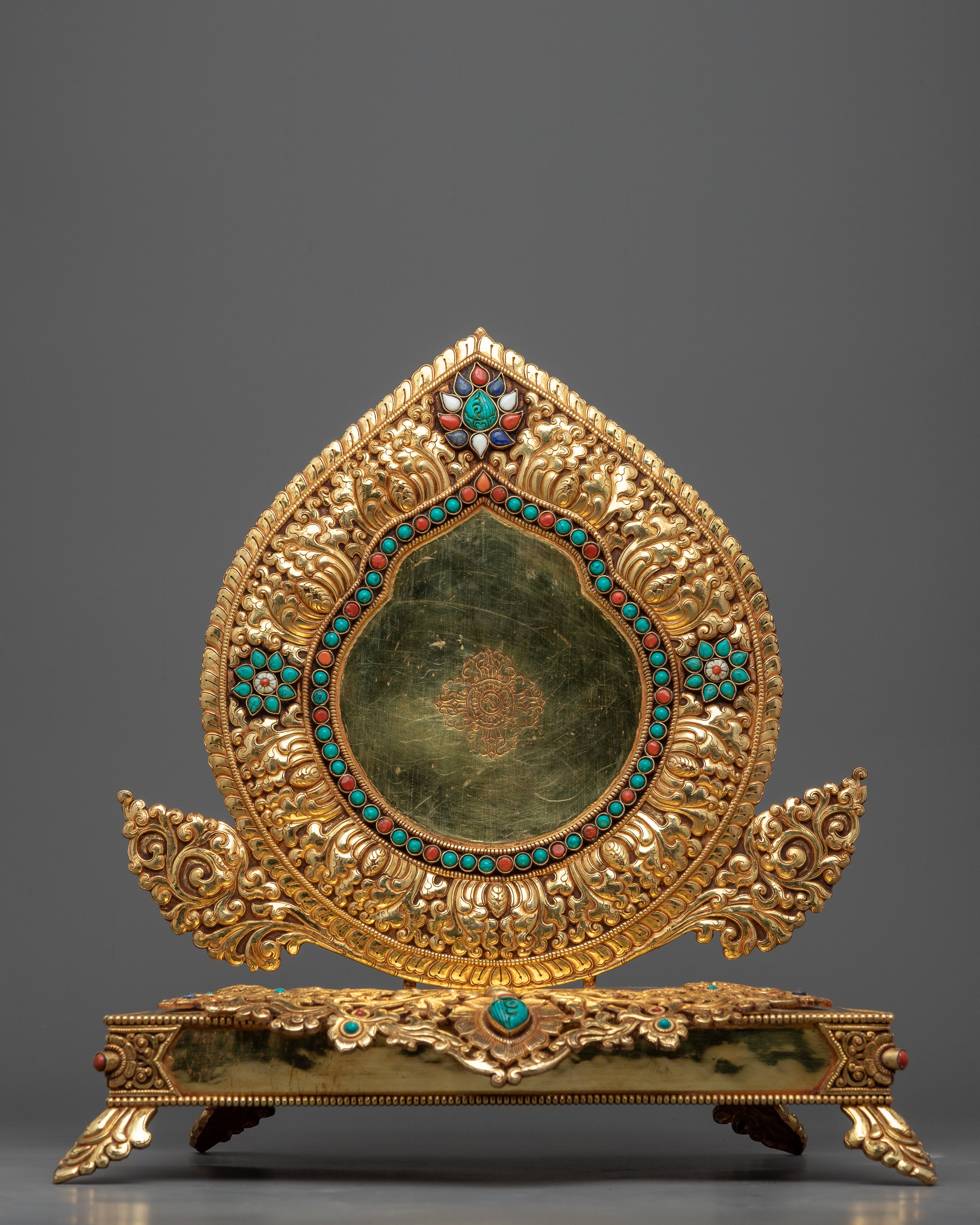 Dzambhala, Wrathful Deity Statue | Gold Gilded Buddhist Statue