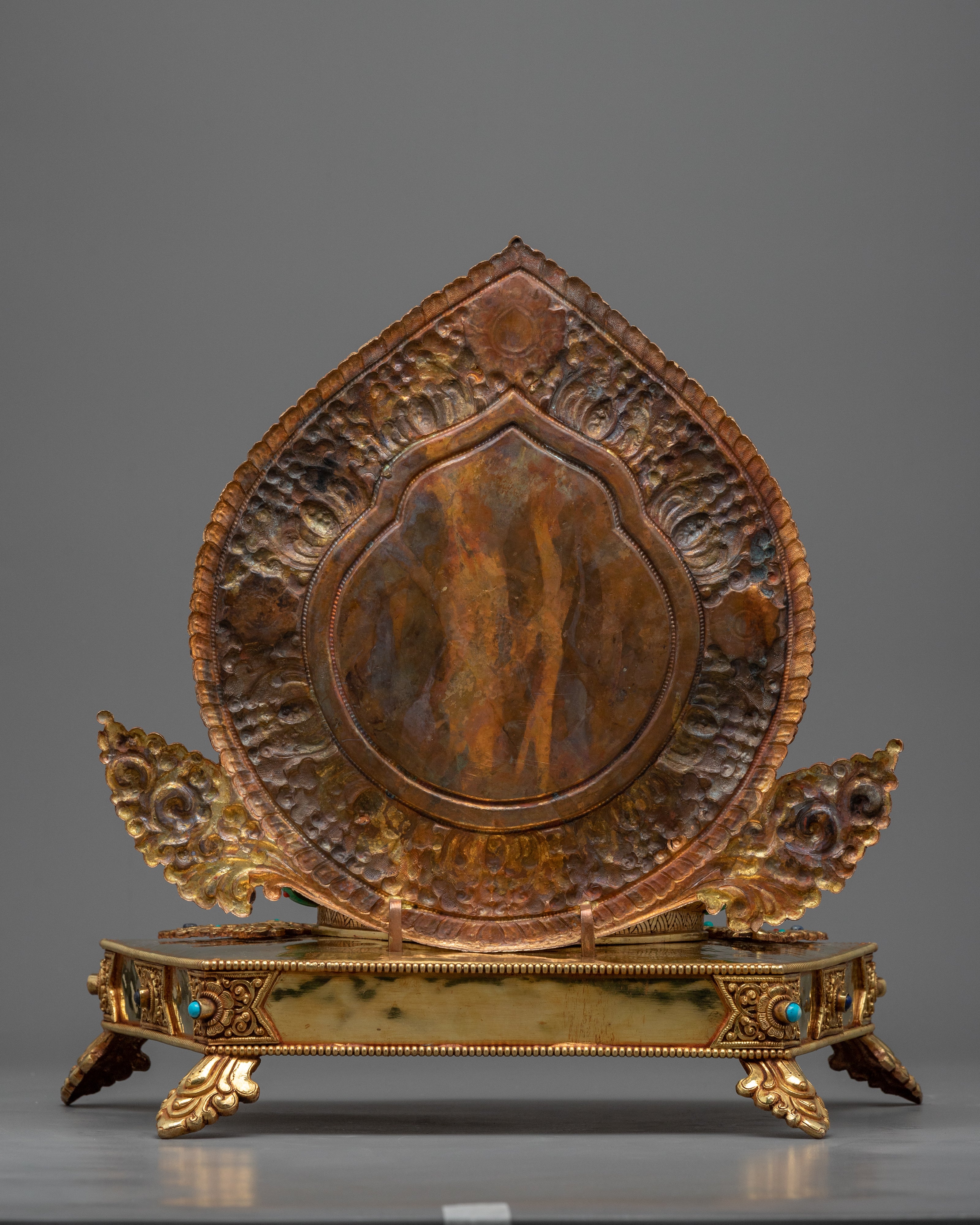 Dzambhala, Wrathful Deity Statue | Gold Gilded Buddhist Statue