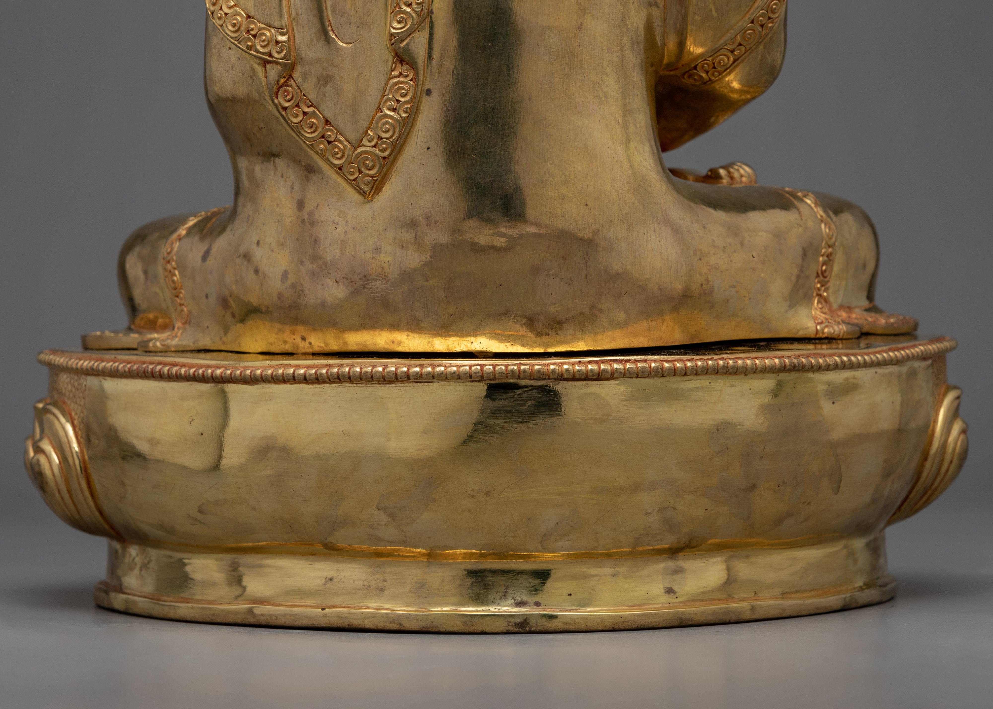 Buddha Amitabha Statue for Meditation & Rituals | Gold-Plated Tibetan Art