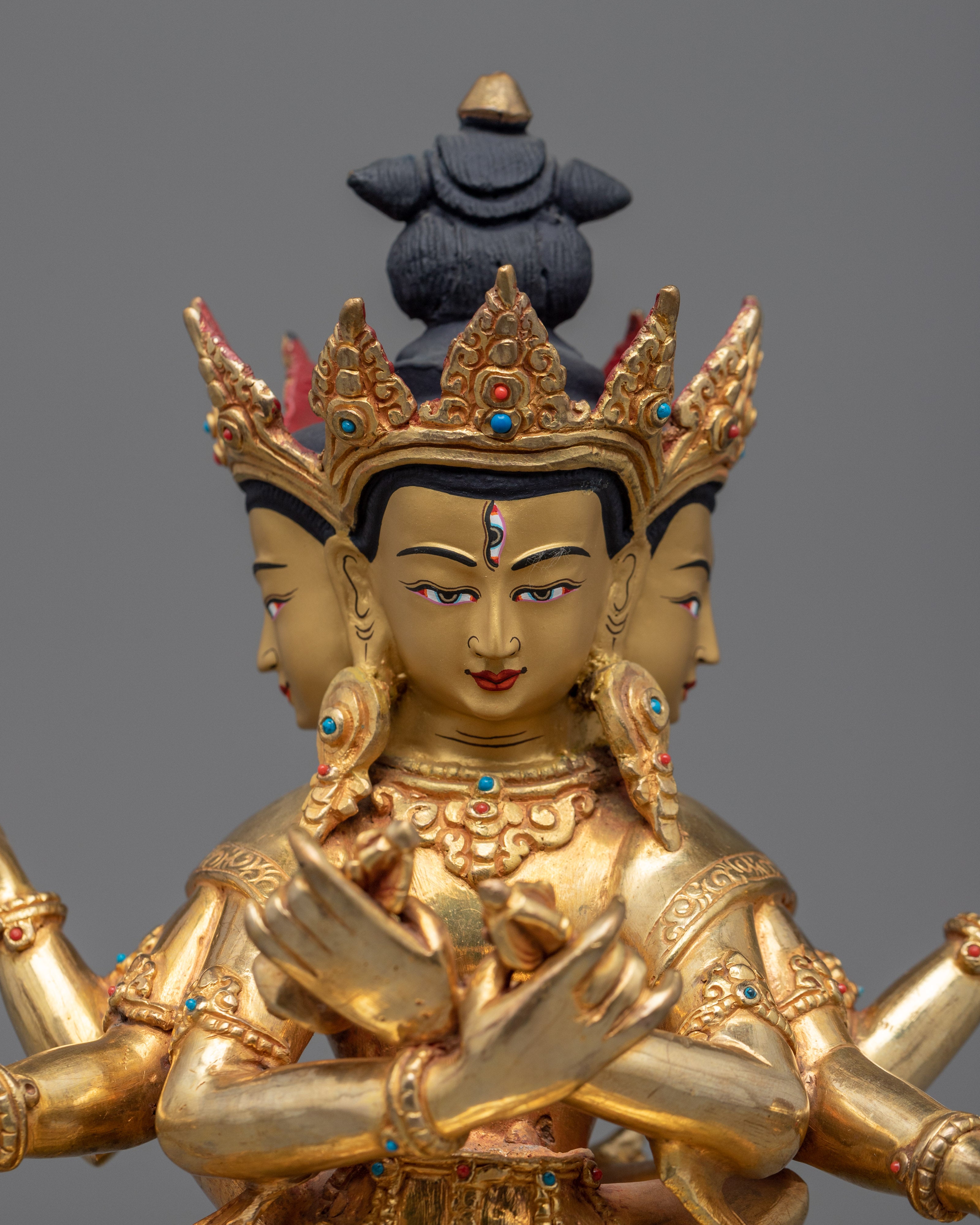 Guhyasamaja Akshobyarajra Statue | Handcrafted Buddhist Statue for Meditation