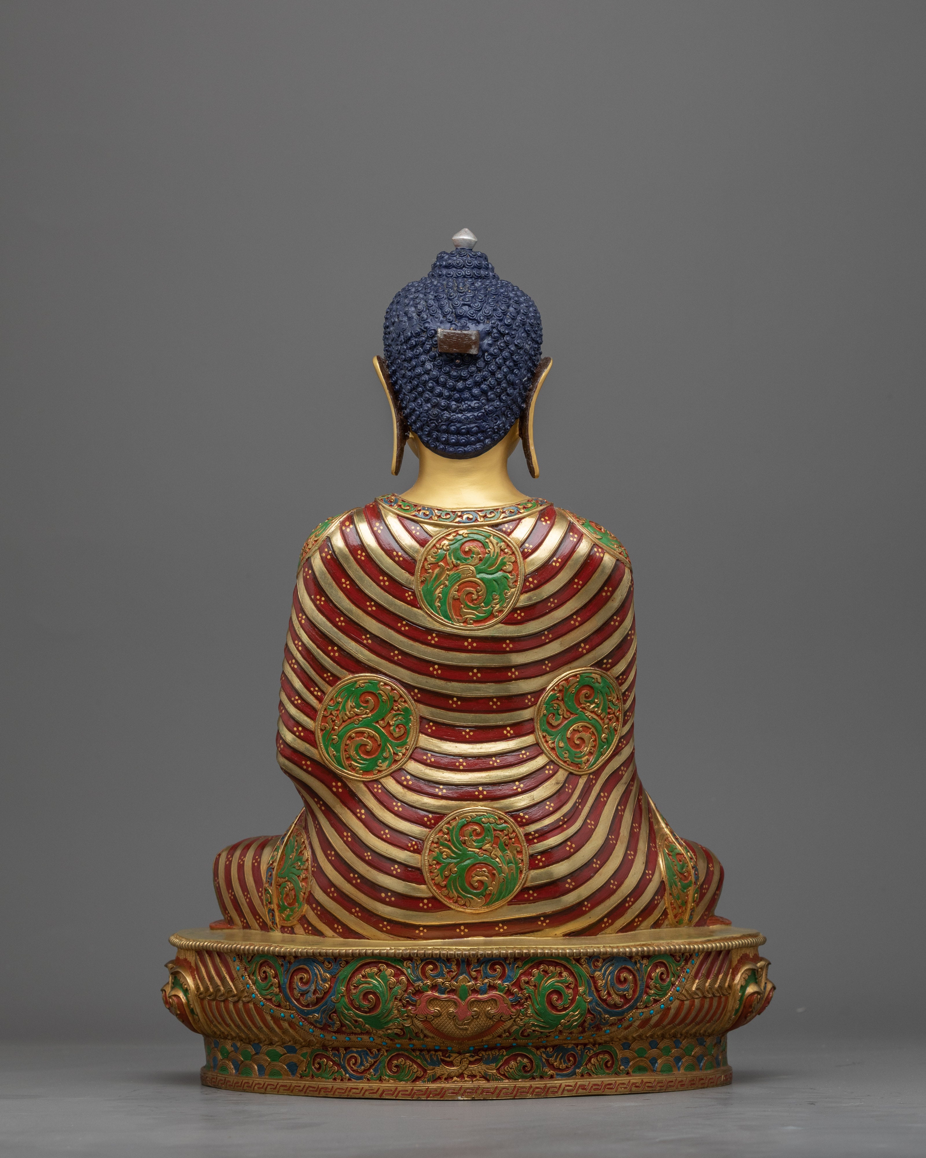 Shakyamuni Buddha Sculpture | Traditional Hand-Carved Historical Buddha Statue
