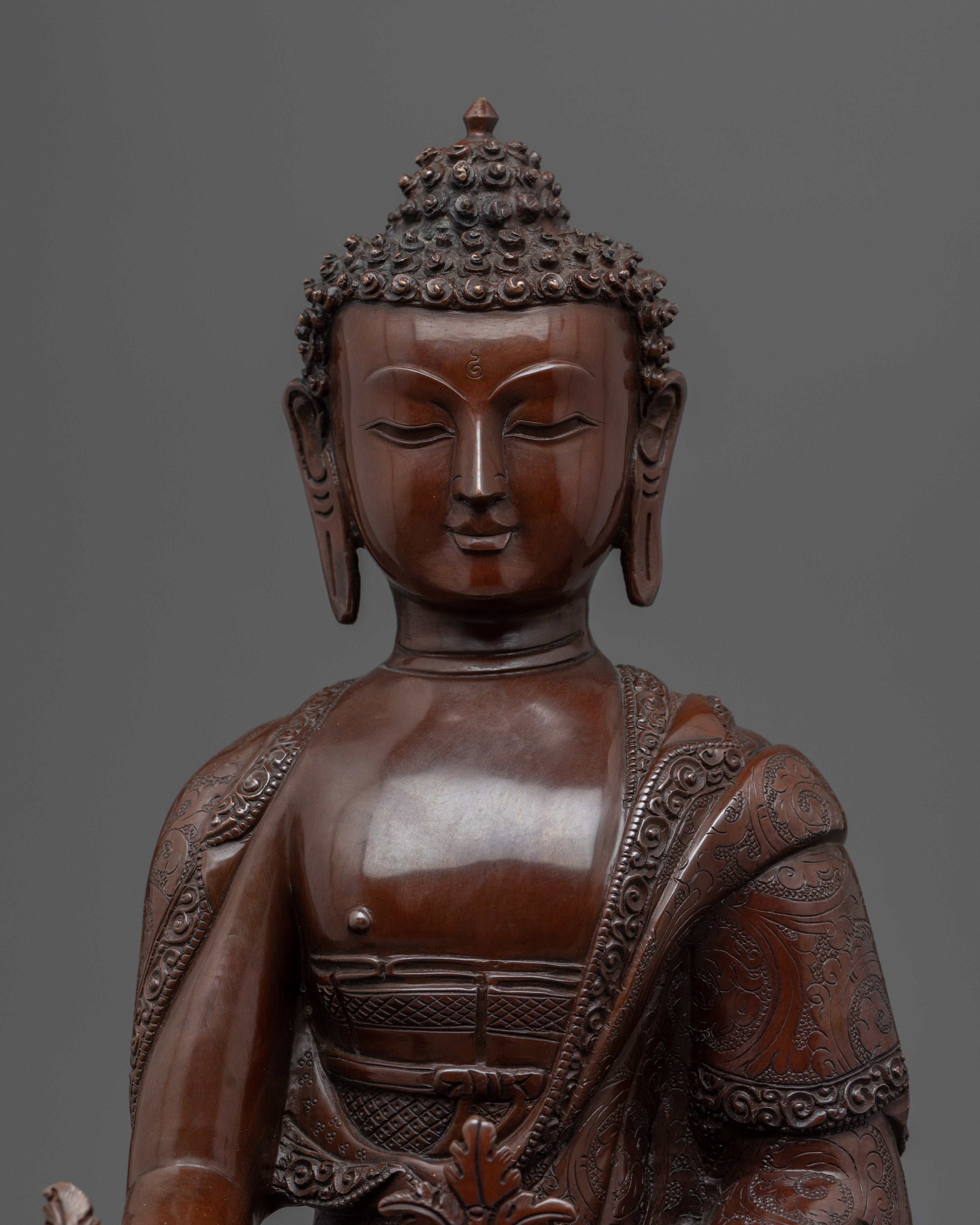 Healing Medicine Buddha Statue | Traditional Vajrayana Buddhist Artistry