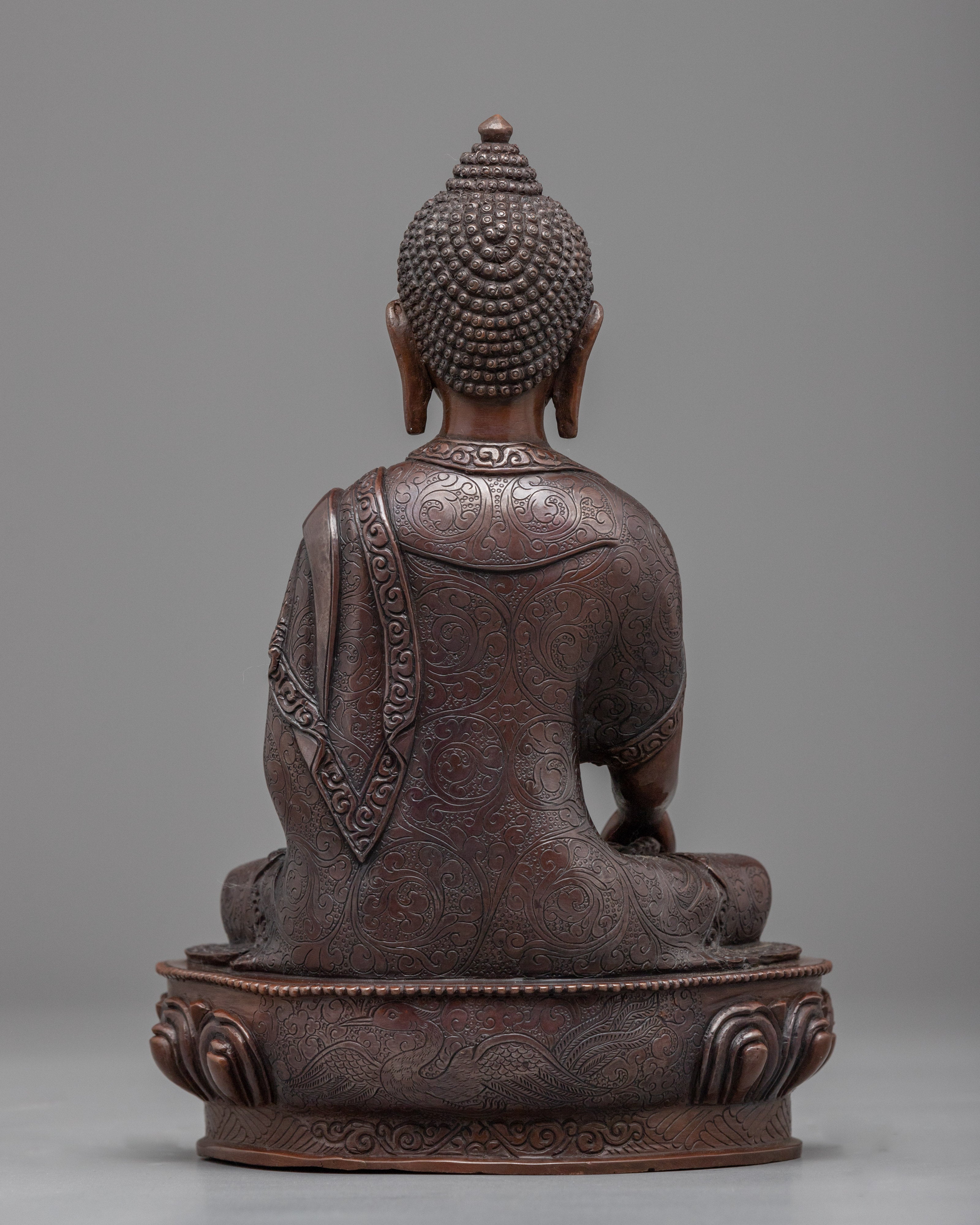 Historical Buddha Shakyamuni Sculpture | Hand Carved Statue for Meditation and Yoga