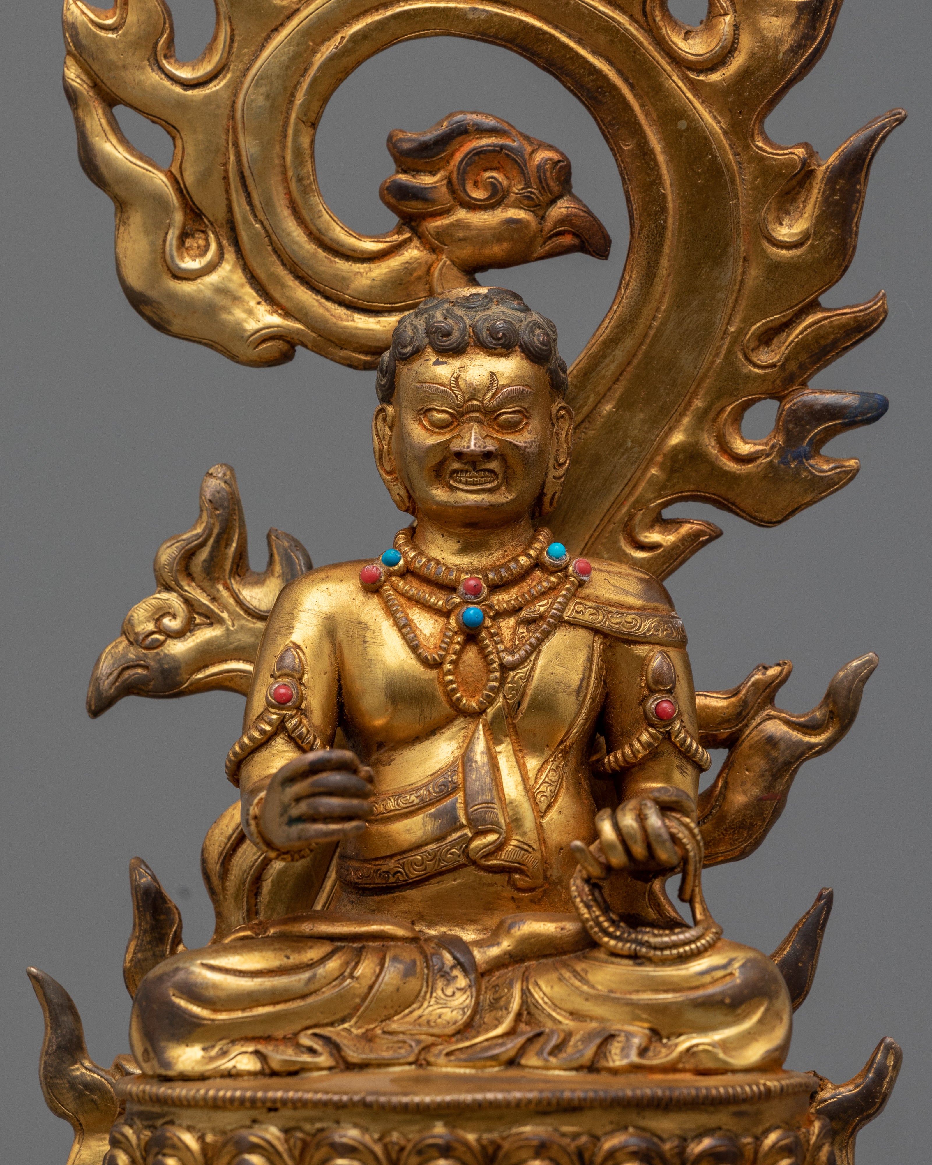 Lord Yamraj Statue for Meditation and Ritual | Himalayan Style Hindu Deity Artwork