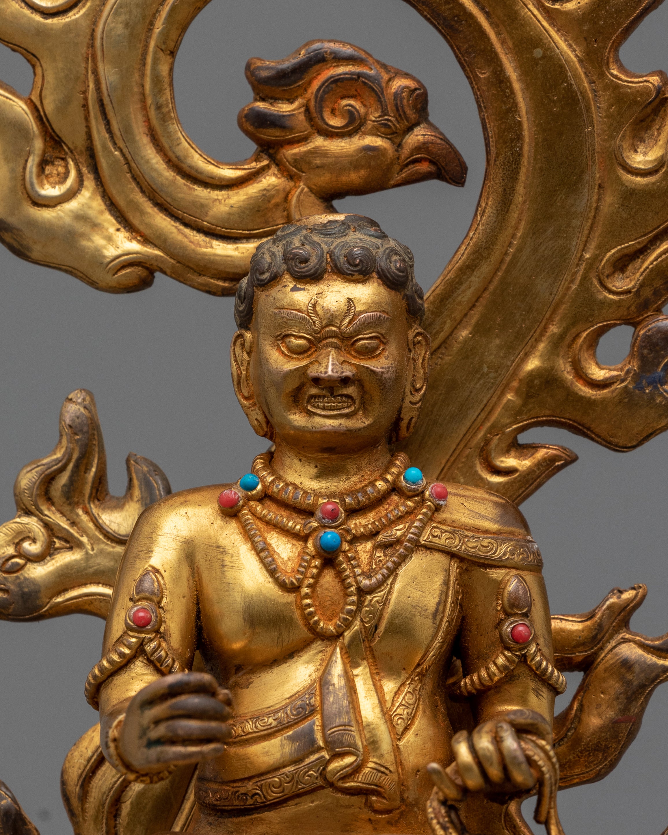 Lord Yamraj Statue for Meditation and Ritual | Himalayan Style Hindu Deity Artwork