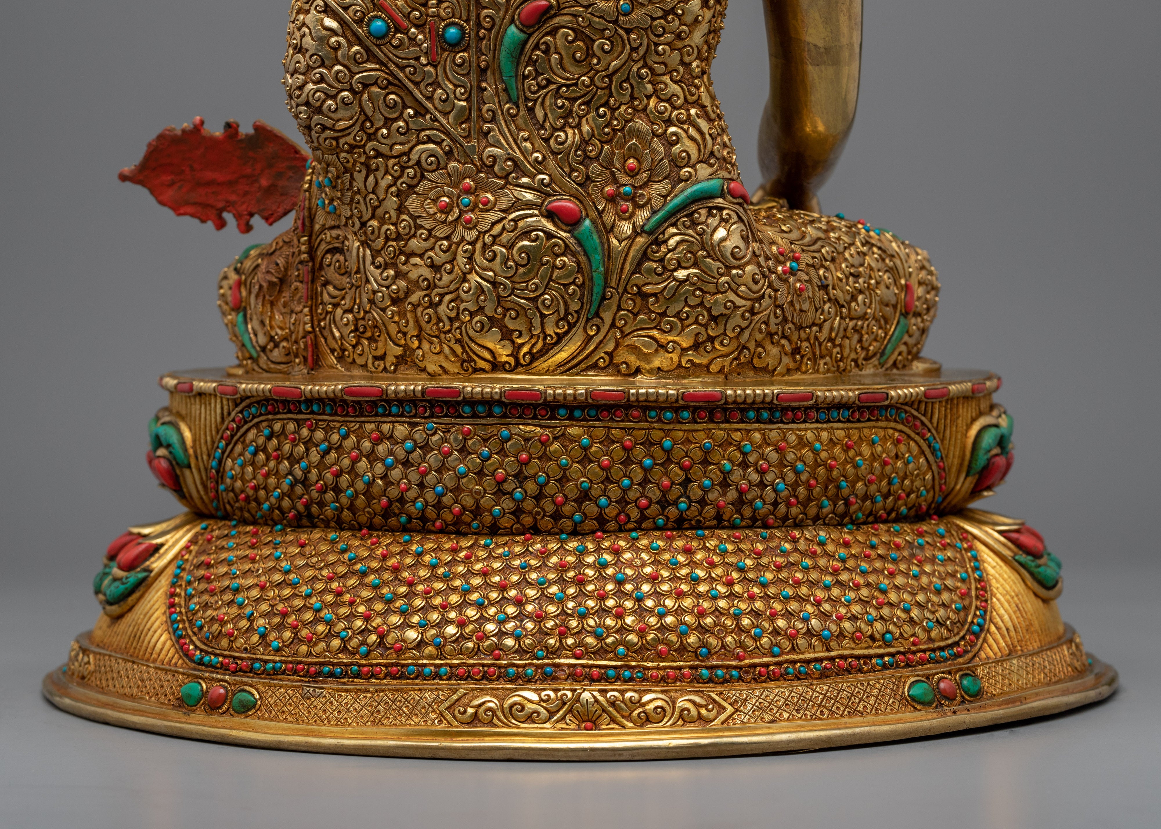 Shakyamuni Buddha, the Historical Buddha Sculpture | Gold-Plated Himalayan Art