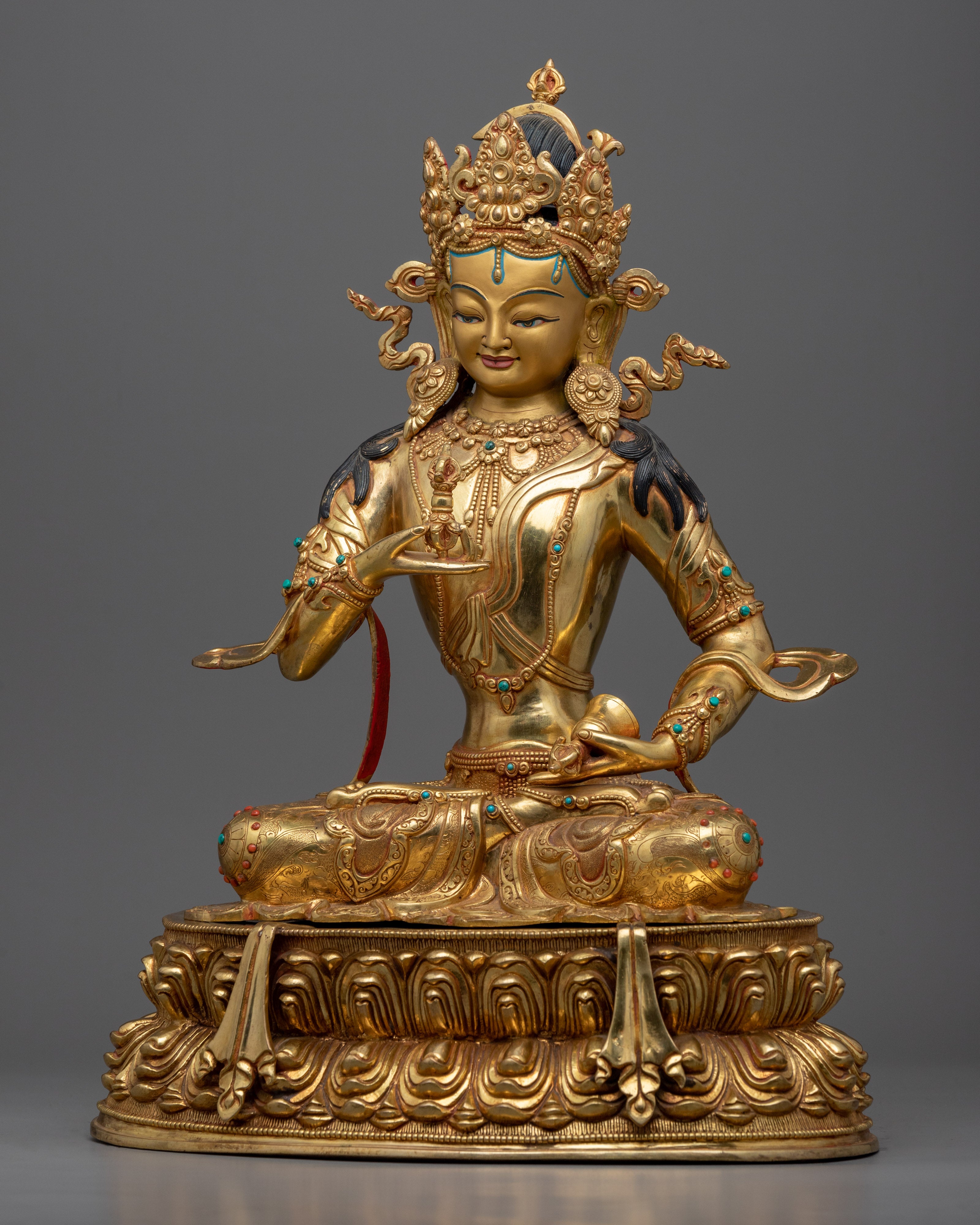 Bodhisattva Vajrasattva Sculpture for Meditation | Handmade in Nepal, Himalayan Buddhist Art