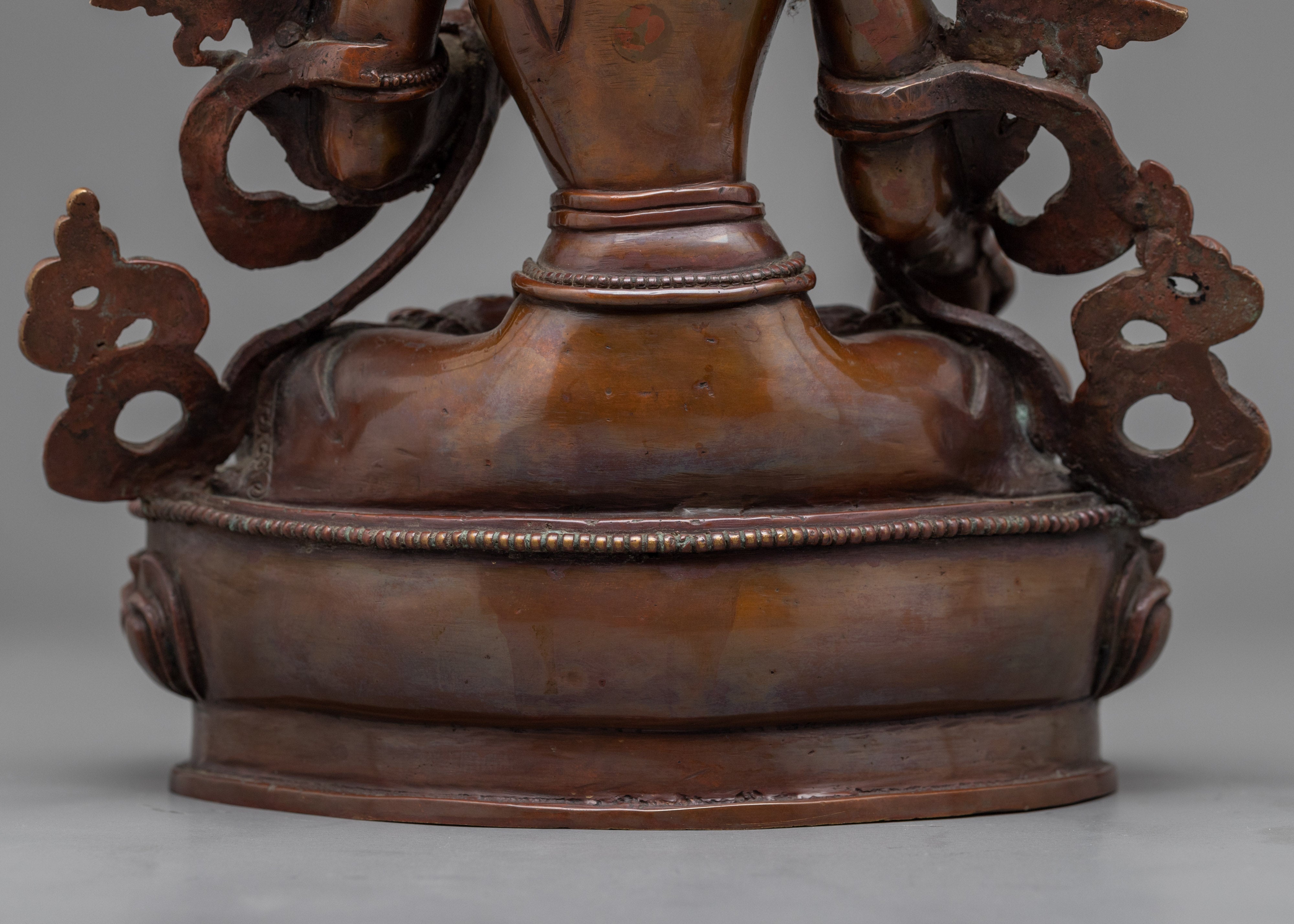 Traditional White Tara Art |  Hand-Carved Female Bodhisattva of Compassion Statue