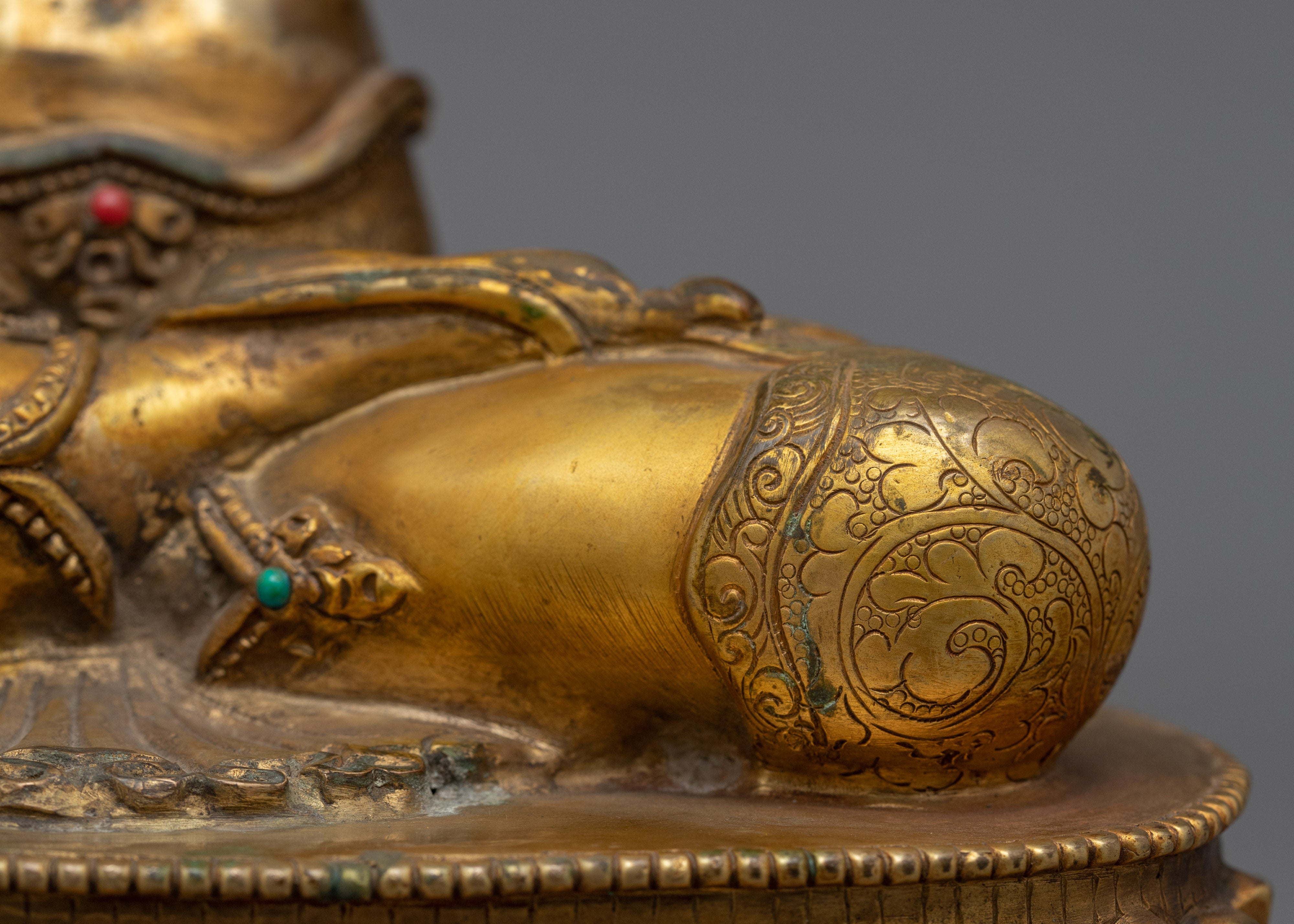 Gold Gilded White Tara Art | Bodhisattva of Compassion Statue