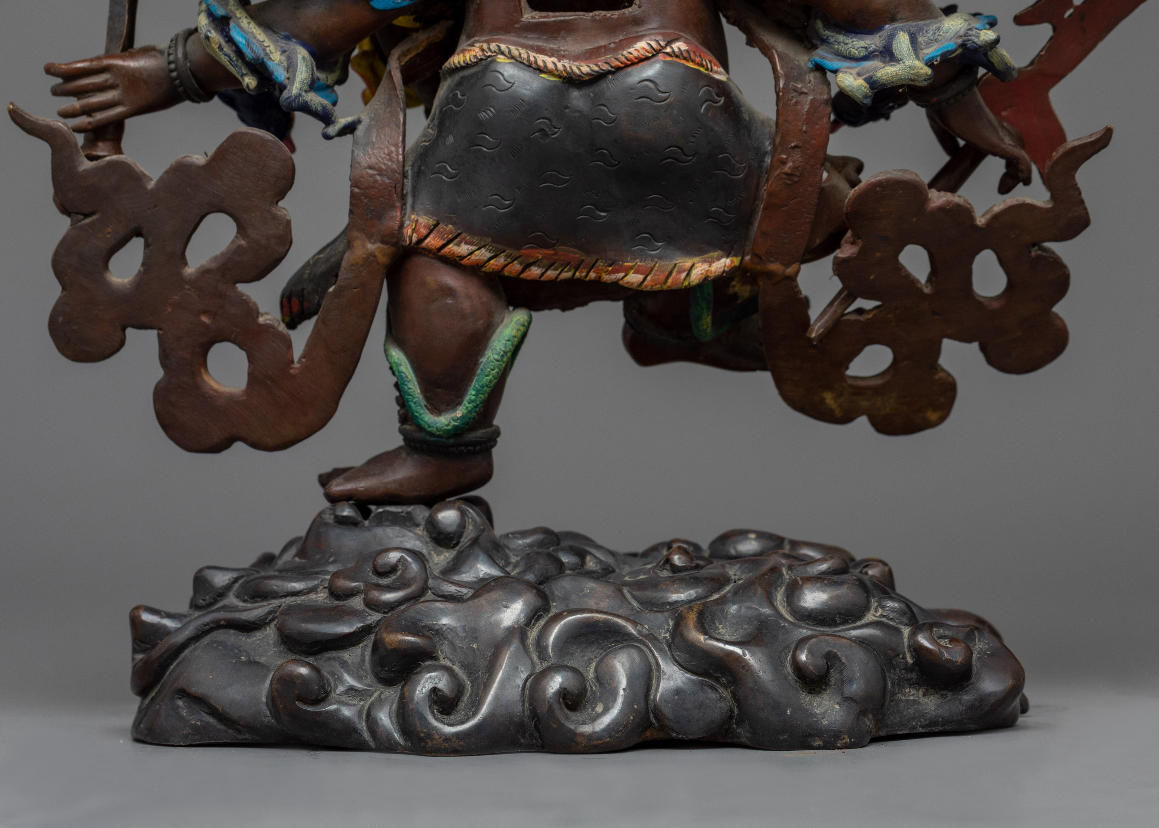 Oxidized Copper Ucchusma Statue | Great Strength Furious Diamond Ucchuṣma
