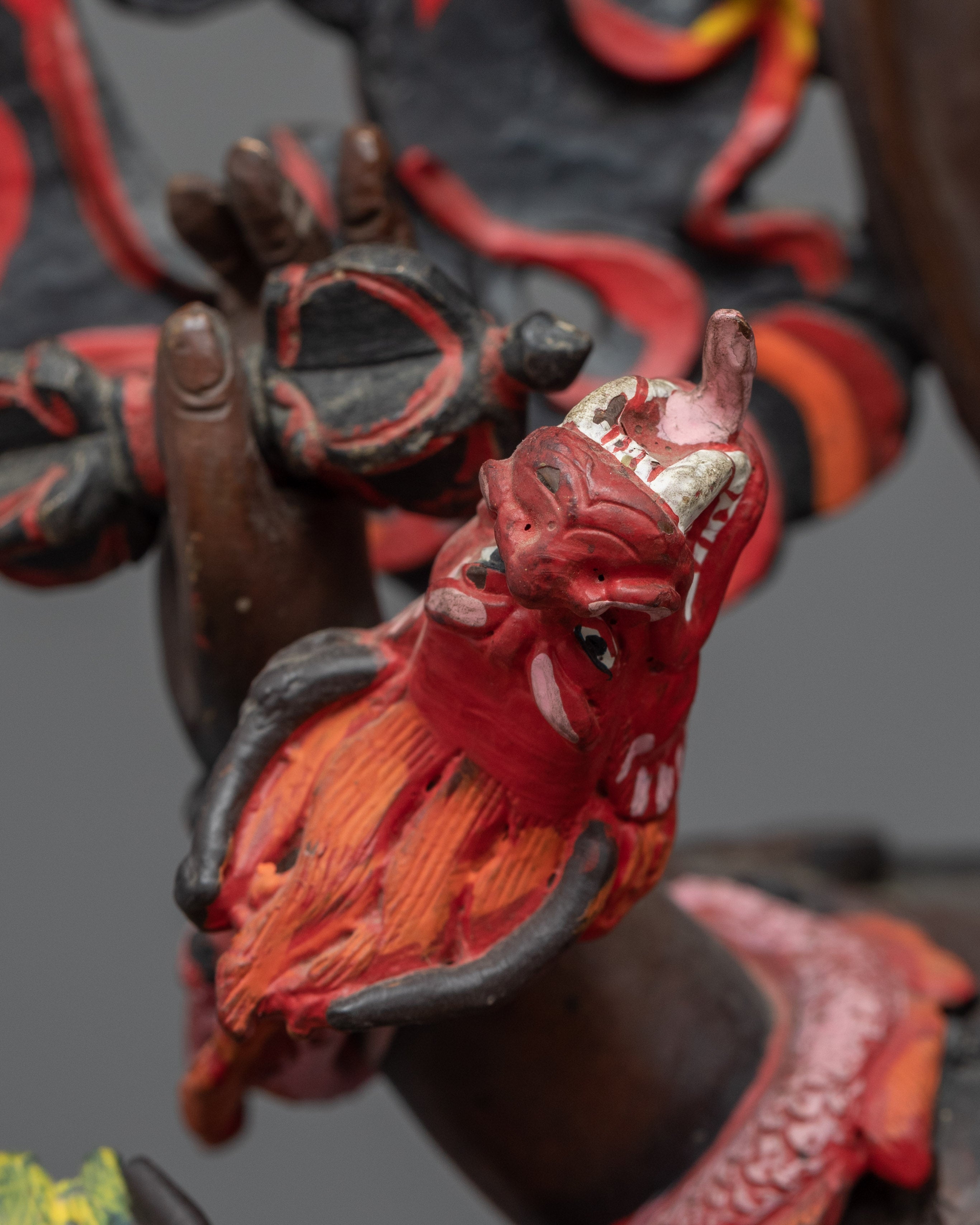 Oxidized Copper Ucchusma Statue | Great Strength Furious Diamond Ucchuṣma