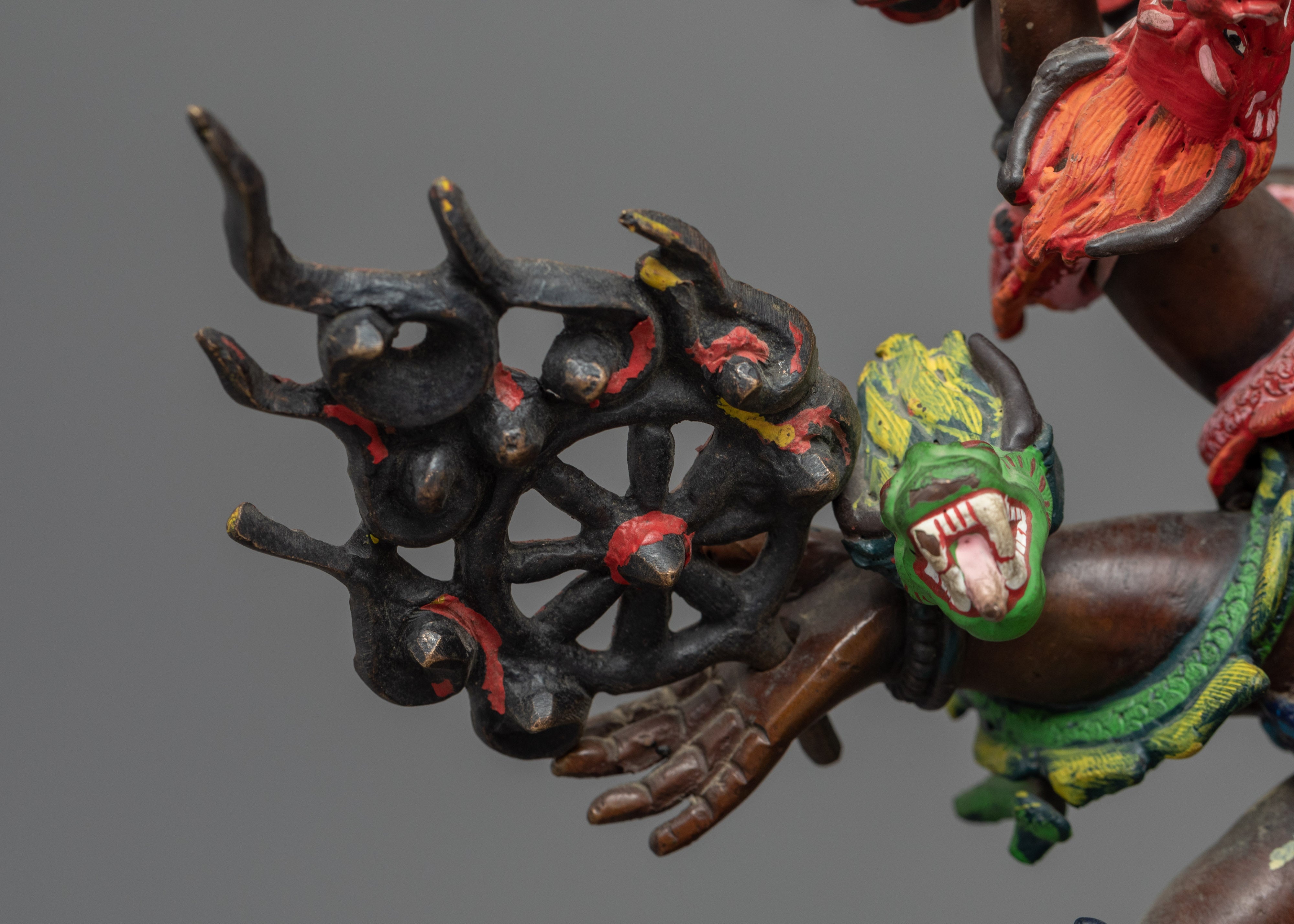 Oxidized Copper Ucchusma Statue | Great Strength Furious Diamond Ucchuṣma