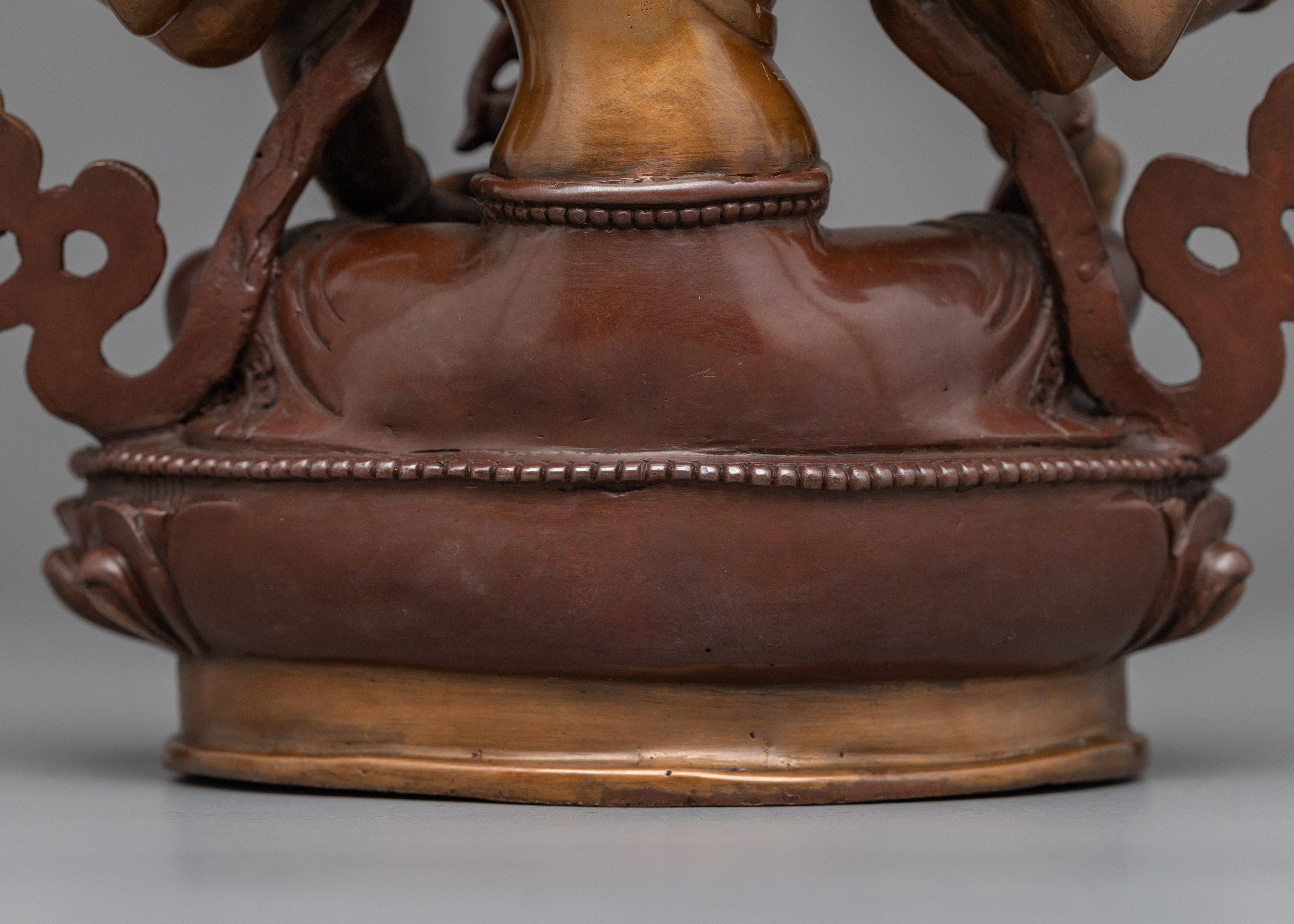 Oxidized Copper Vasudhara Statue | Traditional Tibetan Style Buddhist Statue