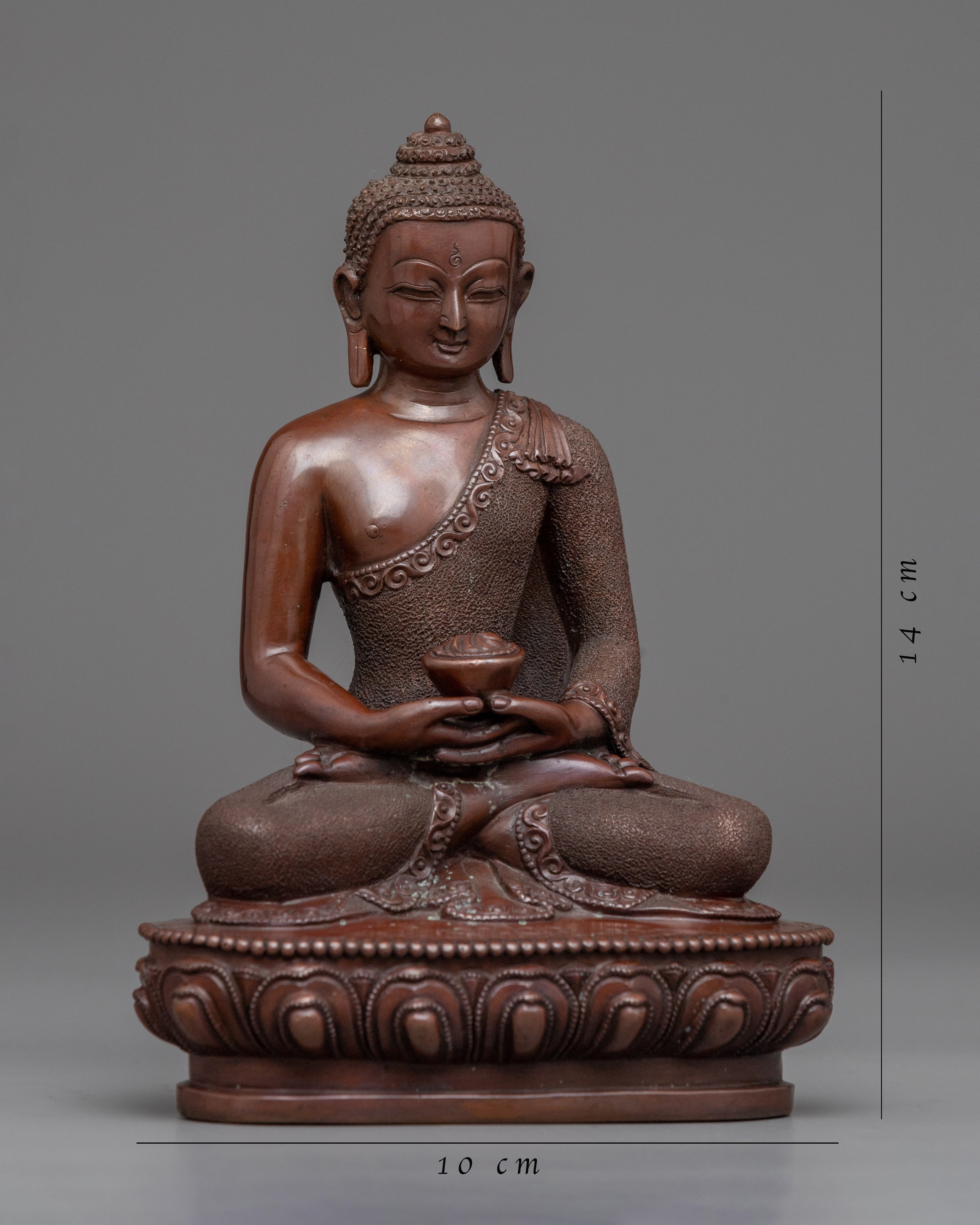 Handcrafted Buddha Amitabha Statue | Buddhist Oxidized Copper Statue