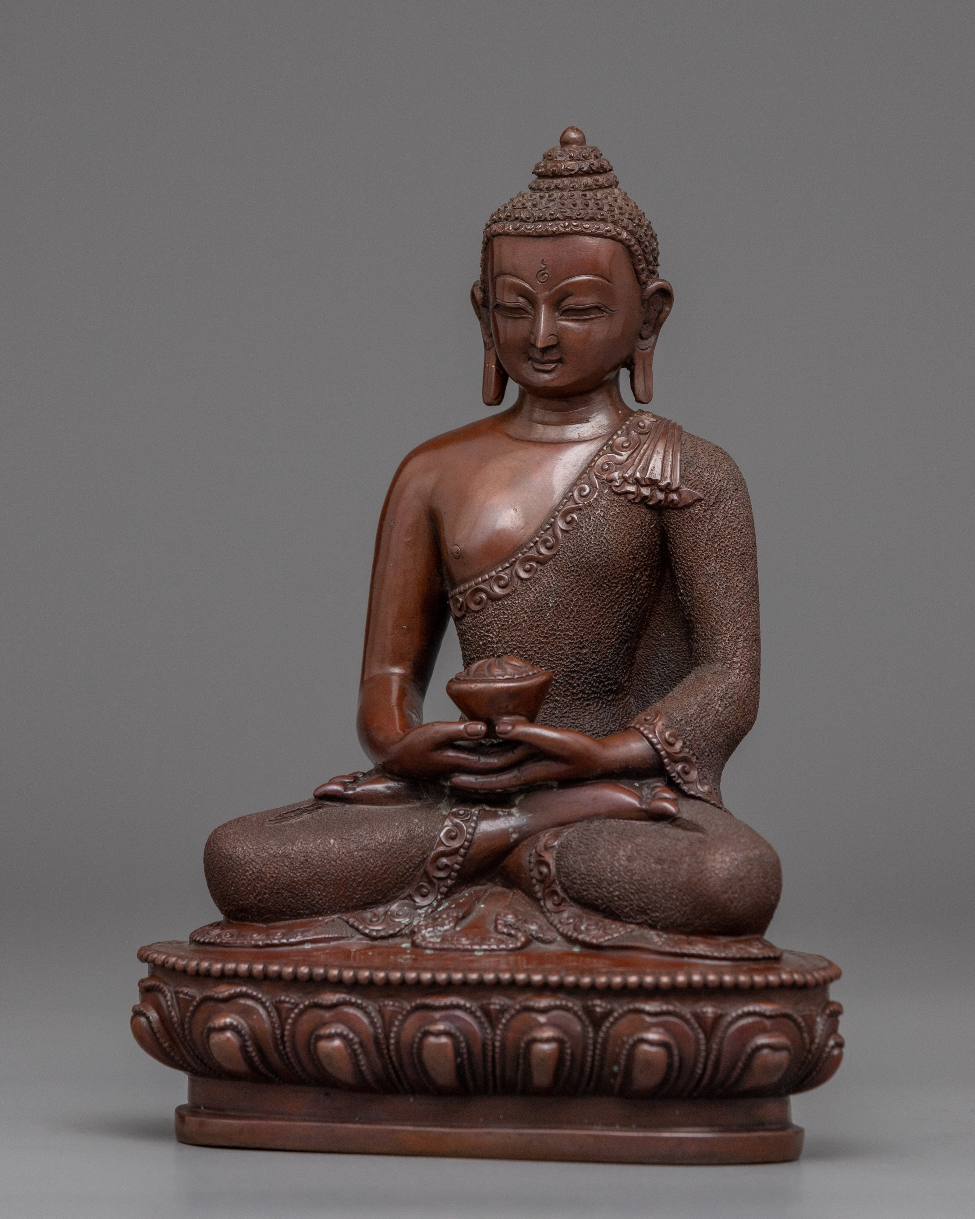 Handcrafted Buddha Amitabha Statue | Buddhist Oxidized Copper Statue