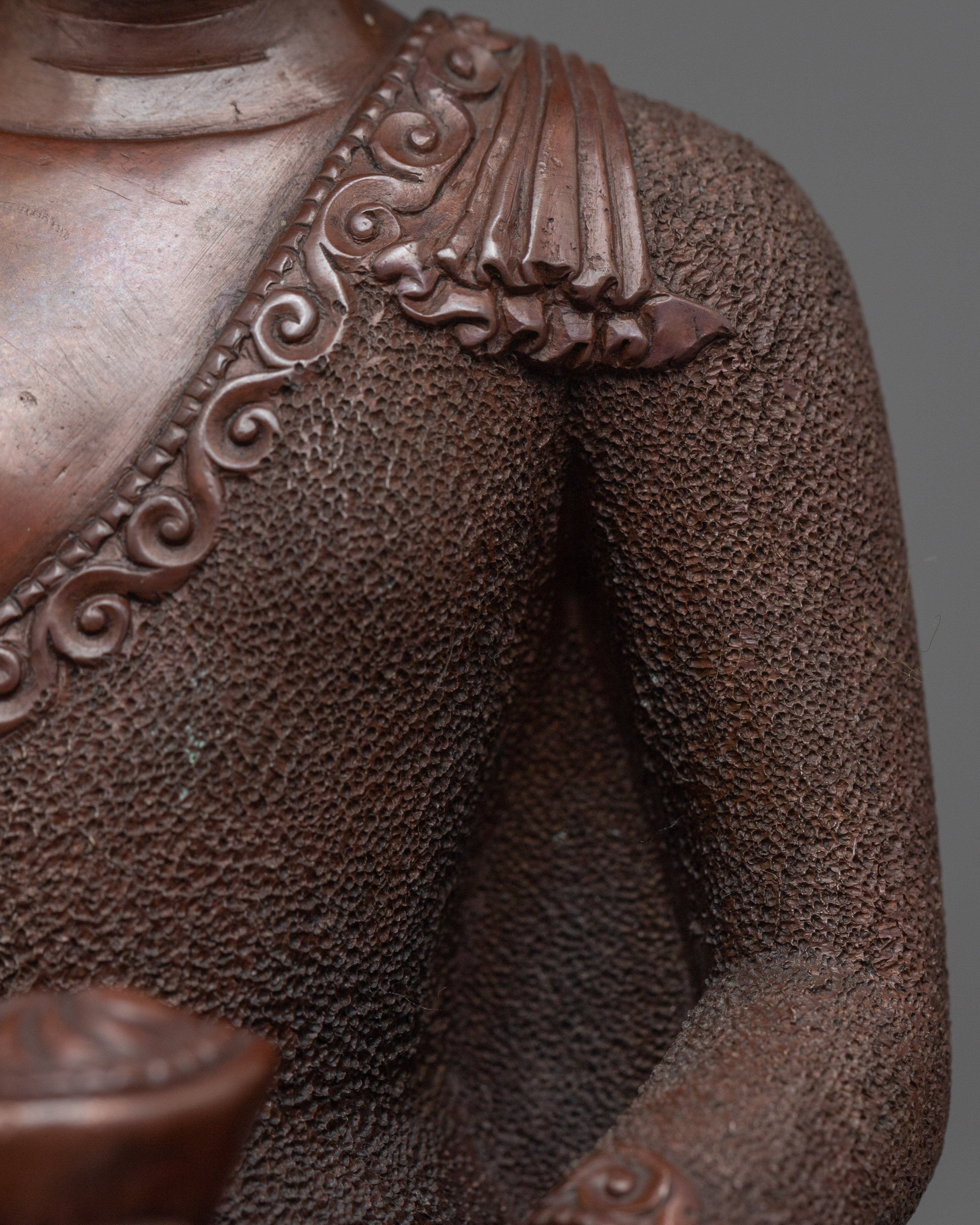 Handcrafted Buddha Amitabha Statue | Buddhist Oxidized Copper Statue