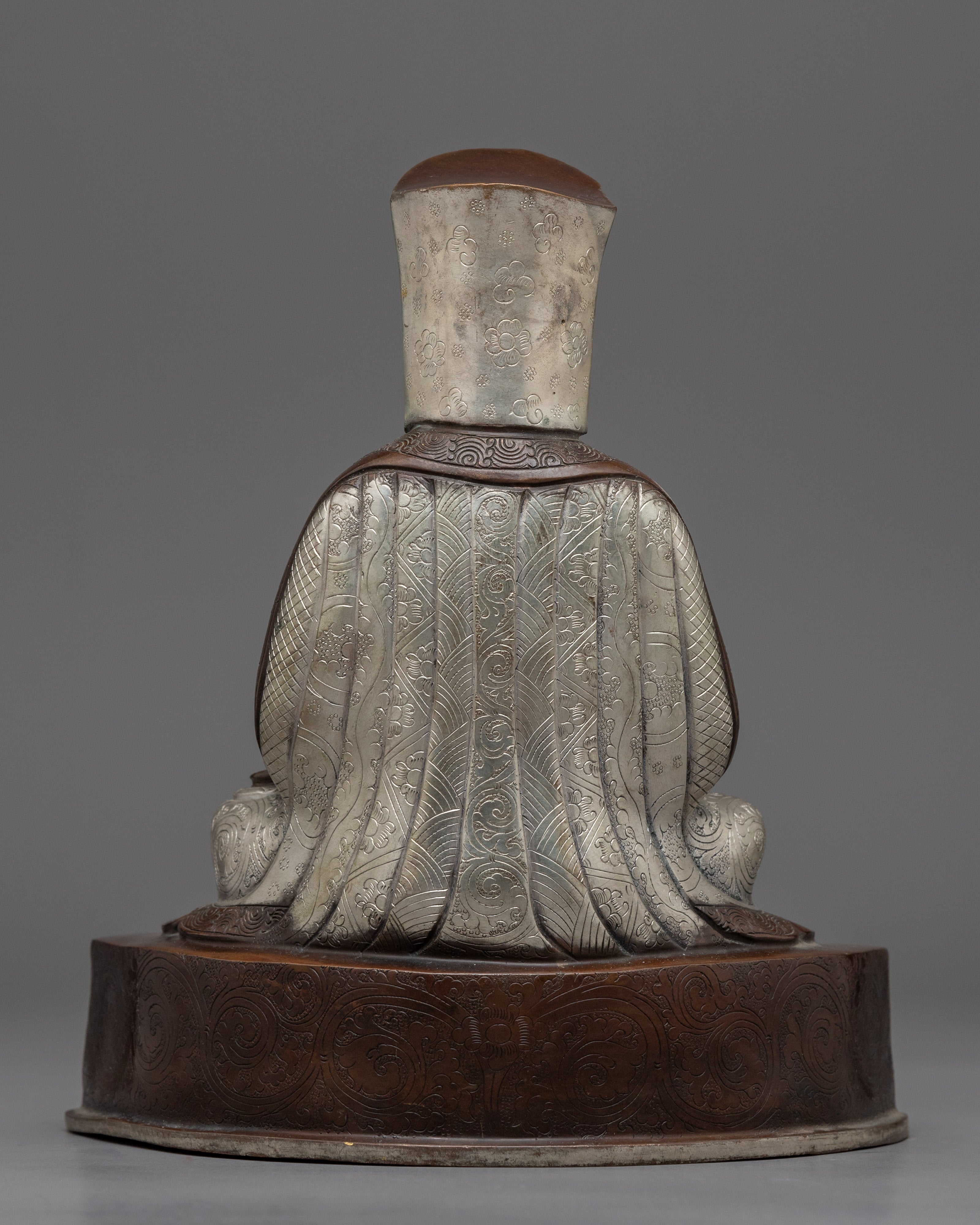 Gold Gilded 3 Buddhist Master Statue Set | Milarepa, Marpha & Gampopa