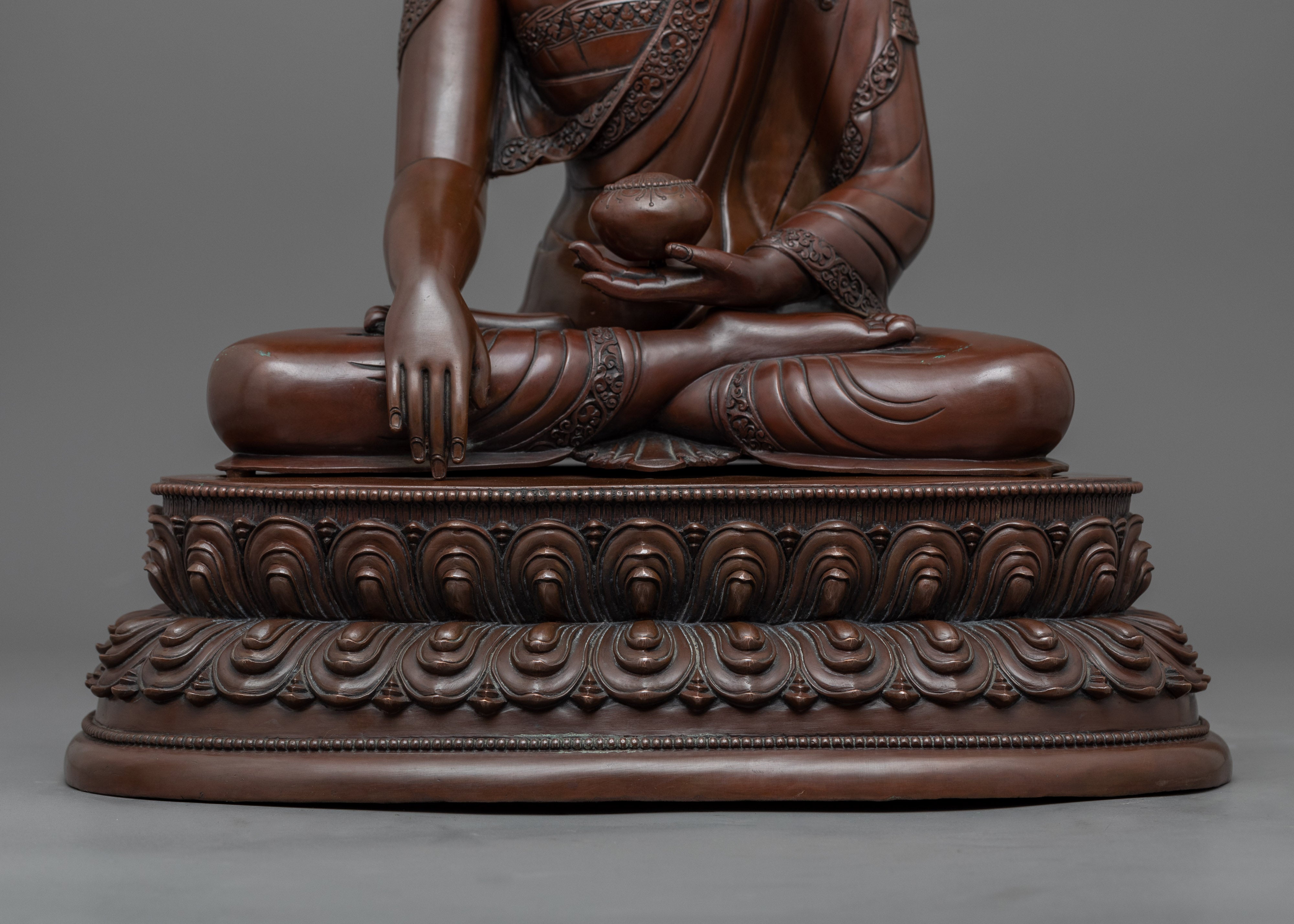 Buddha Shakyamuni Sculpture for Meditation | Traditional Himalayan Buddhist Artwork