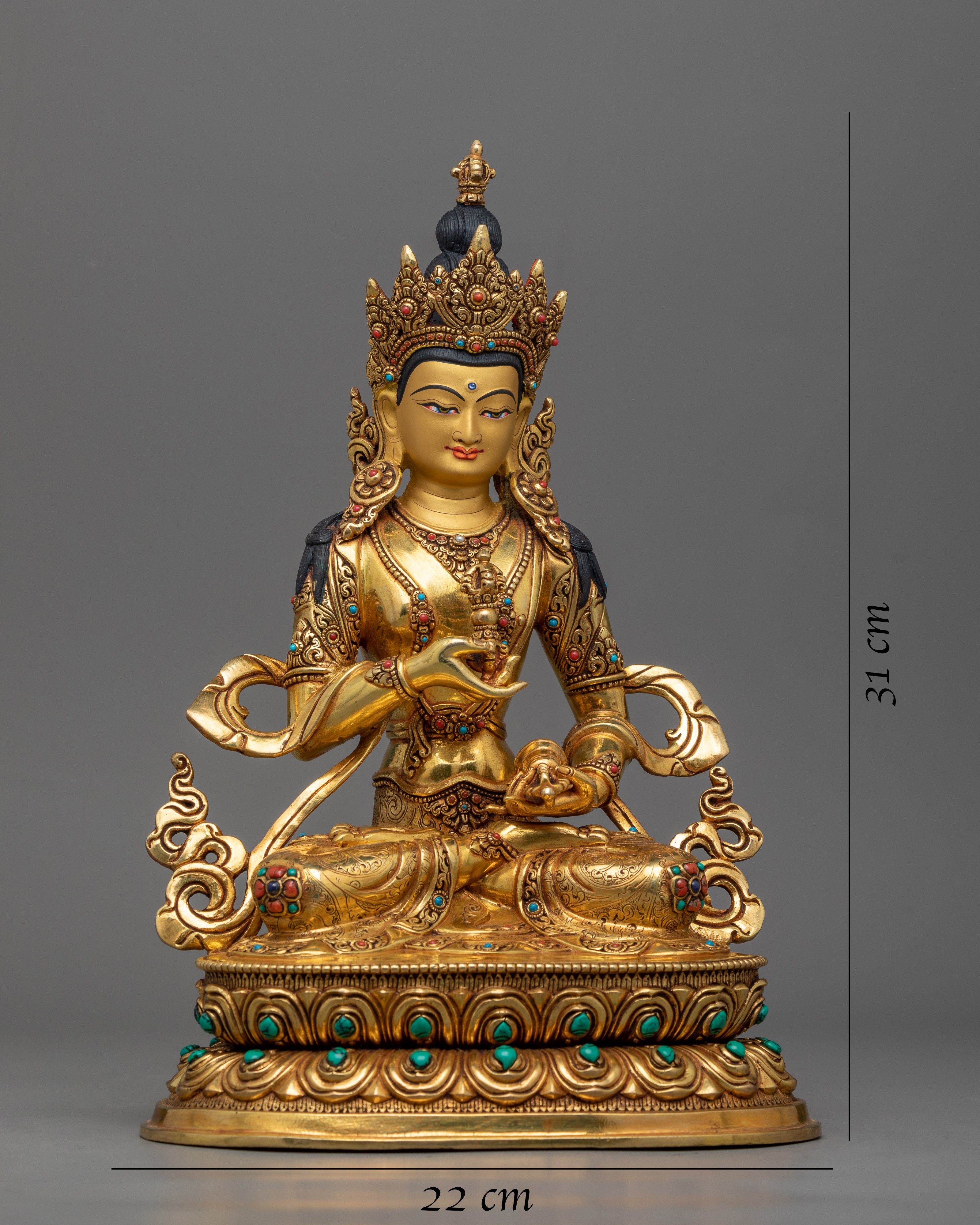 Vajrasattva Mantra Practice Sculpture | The Ideal Guru Artwork, Made in Nepal