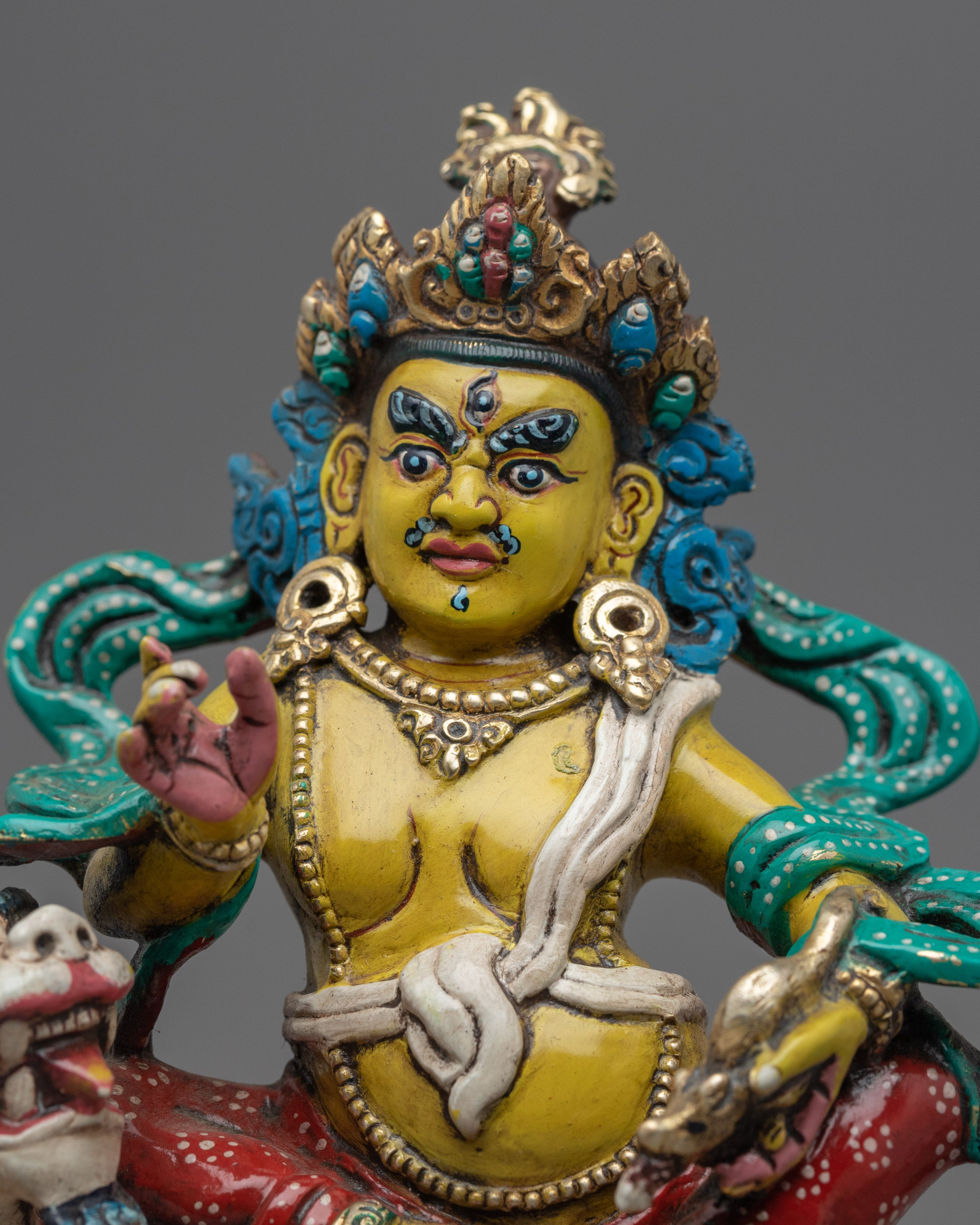 Namtoshe, Deity of Wealth and Prosperity Statue | Handmade in Nepal, Himalayan Buddhist Art